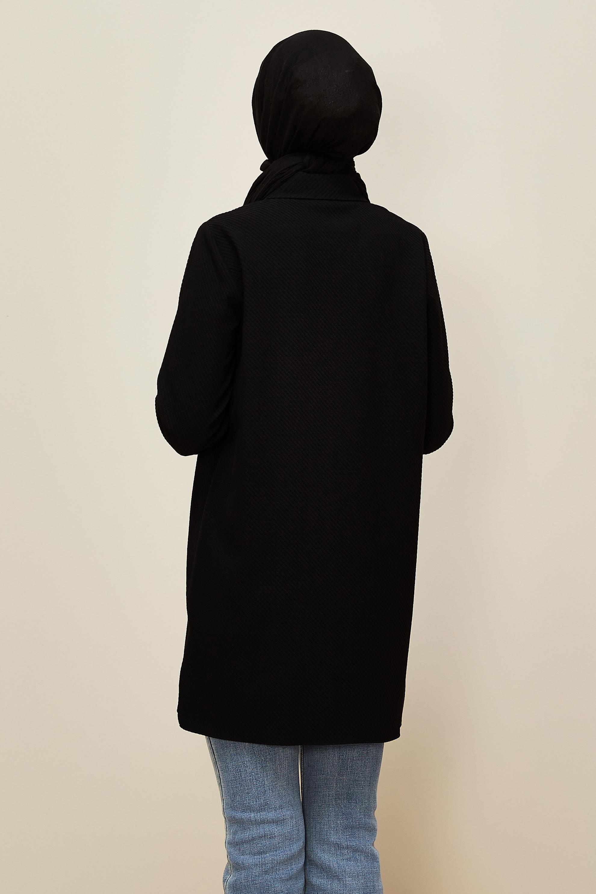 Hijab clothing BLACK 45943 17707 TUNİK 38-46 TEK 40
