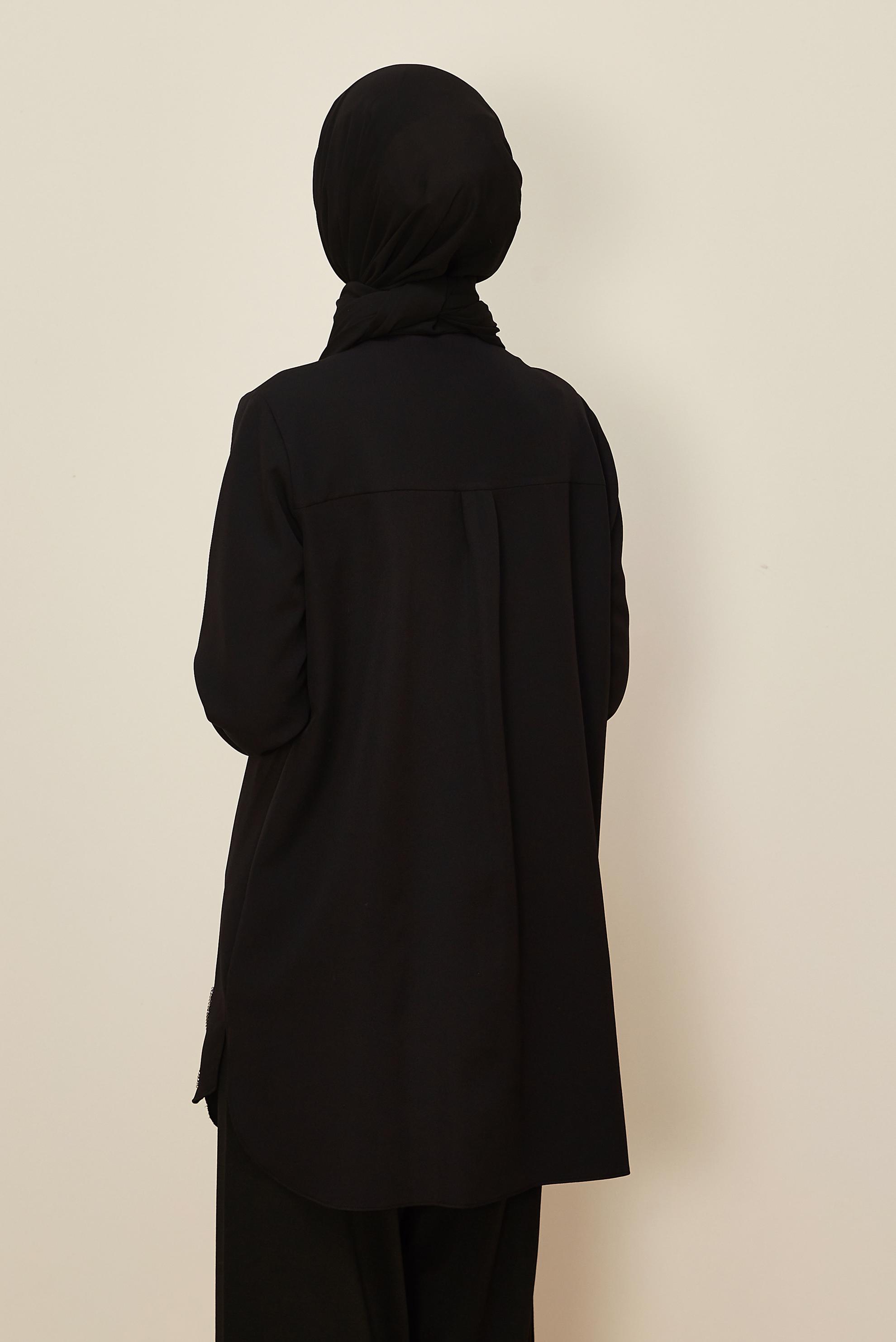 Hijab clothing BLACK 45973 43961 TUNİK 40-48 TEK42