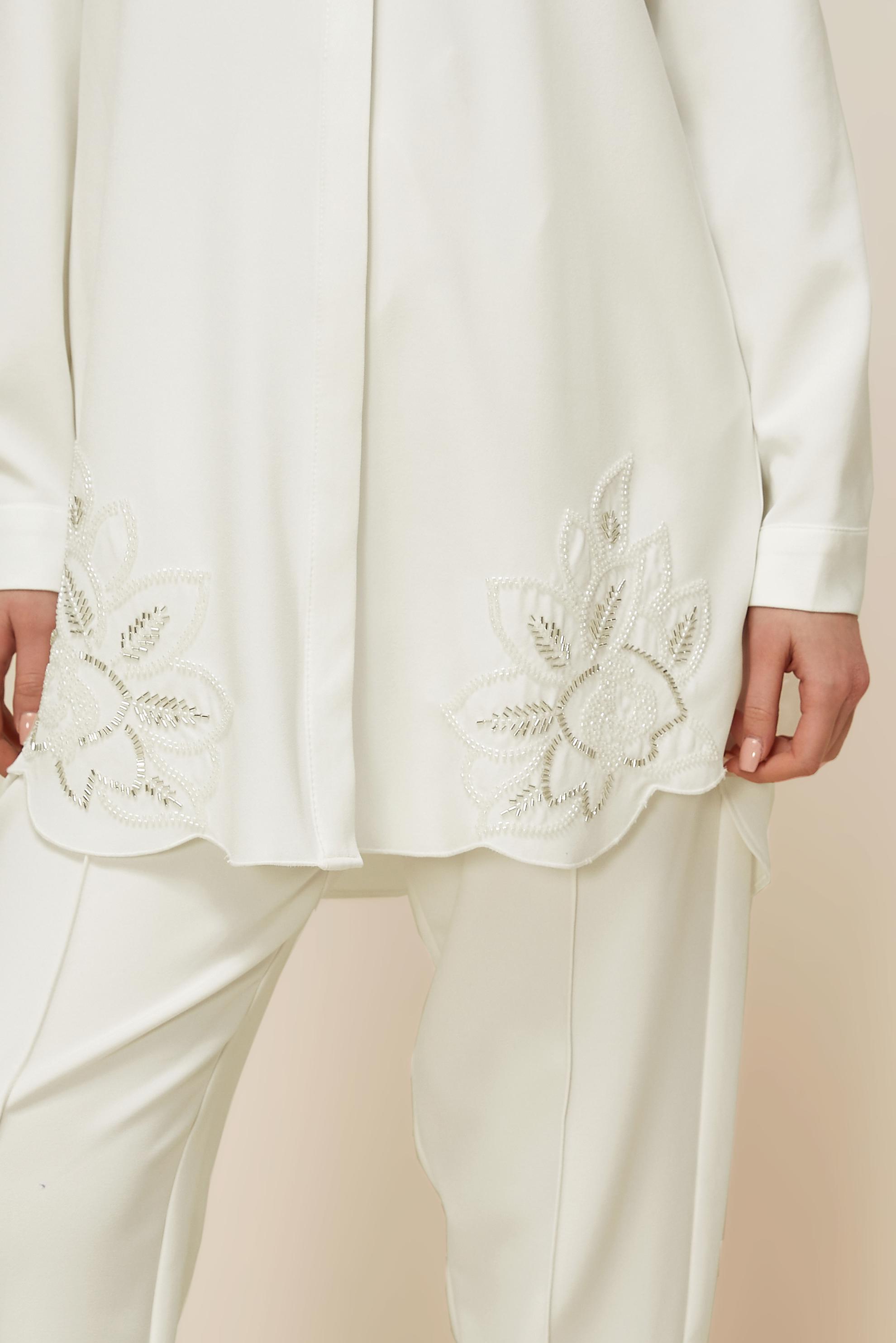 Tesettür giyim BEYAZ 45973 43961 TUNİK 40-48 TEK42