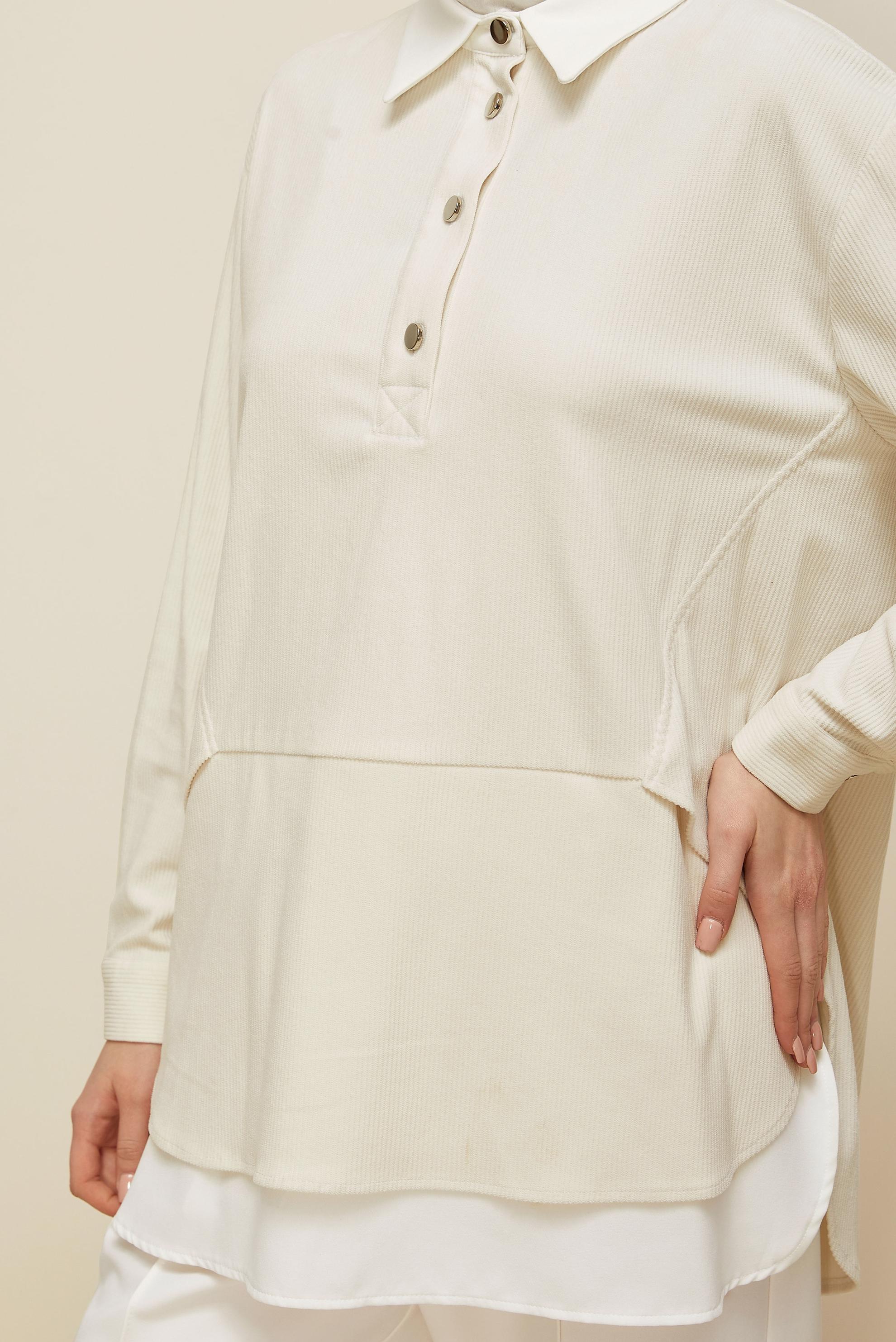 Hijab clothing WHITE 45986 8693 TUNİK 38-44 TEK36 ÇİFT40