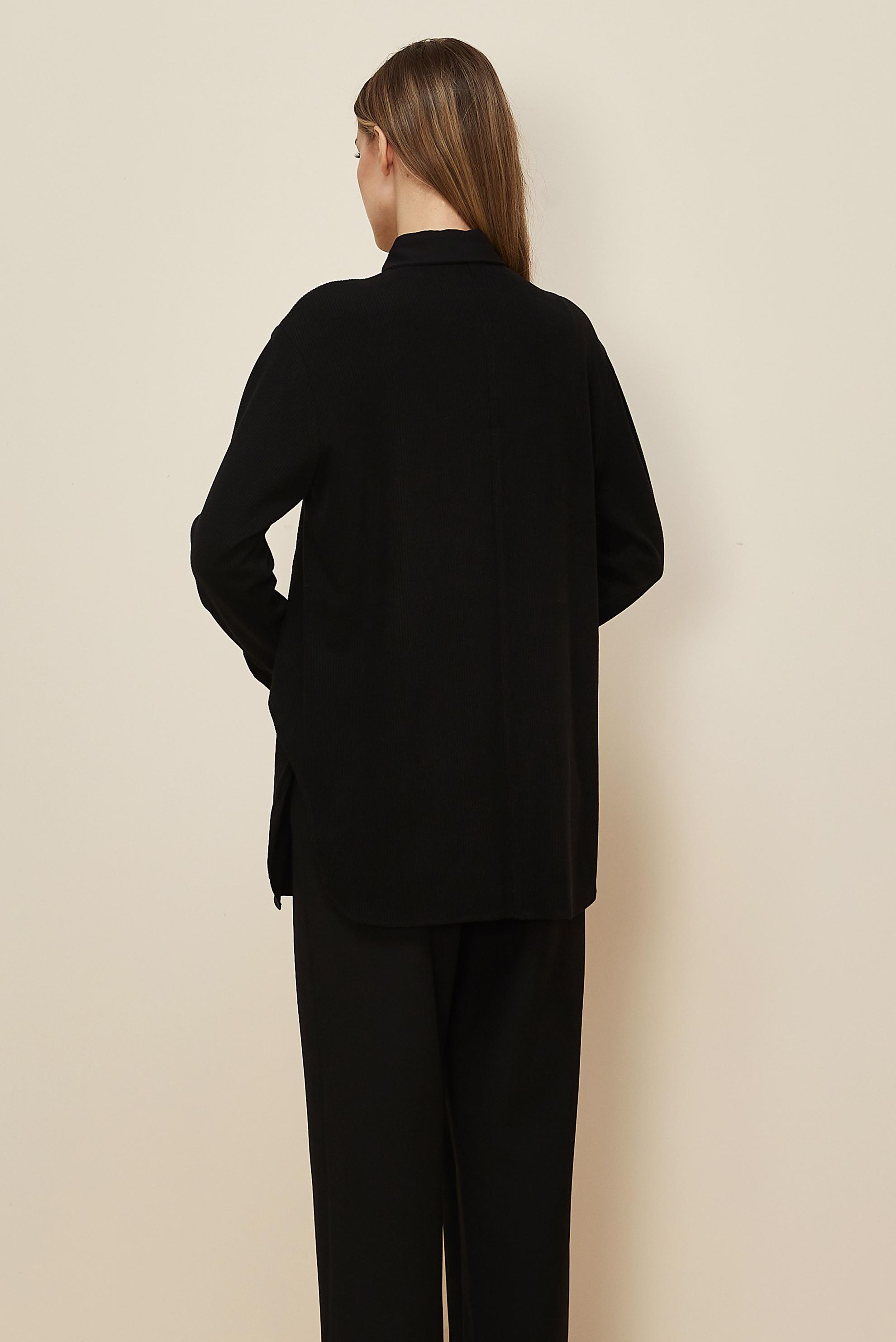 Hijab clothing BLACK SHIRT COLLAR TUNIC 45986-1