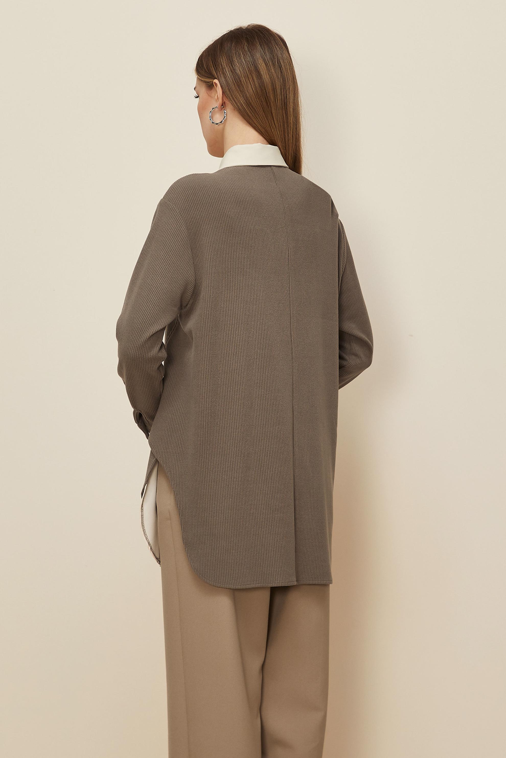 Hijab clothing MINK SHIRT COLLAR TUNIC 45986-1