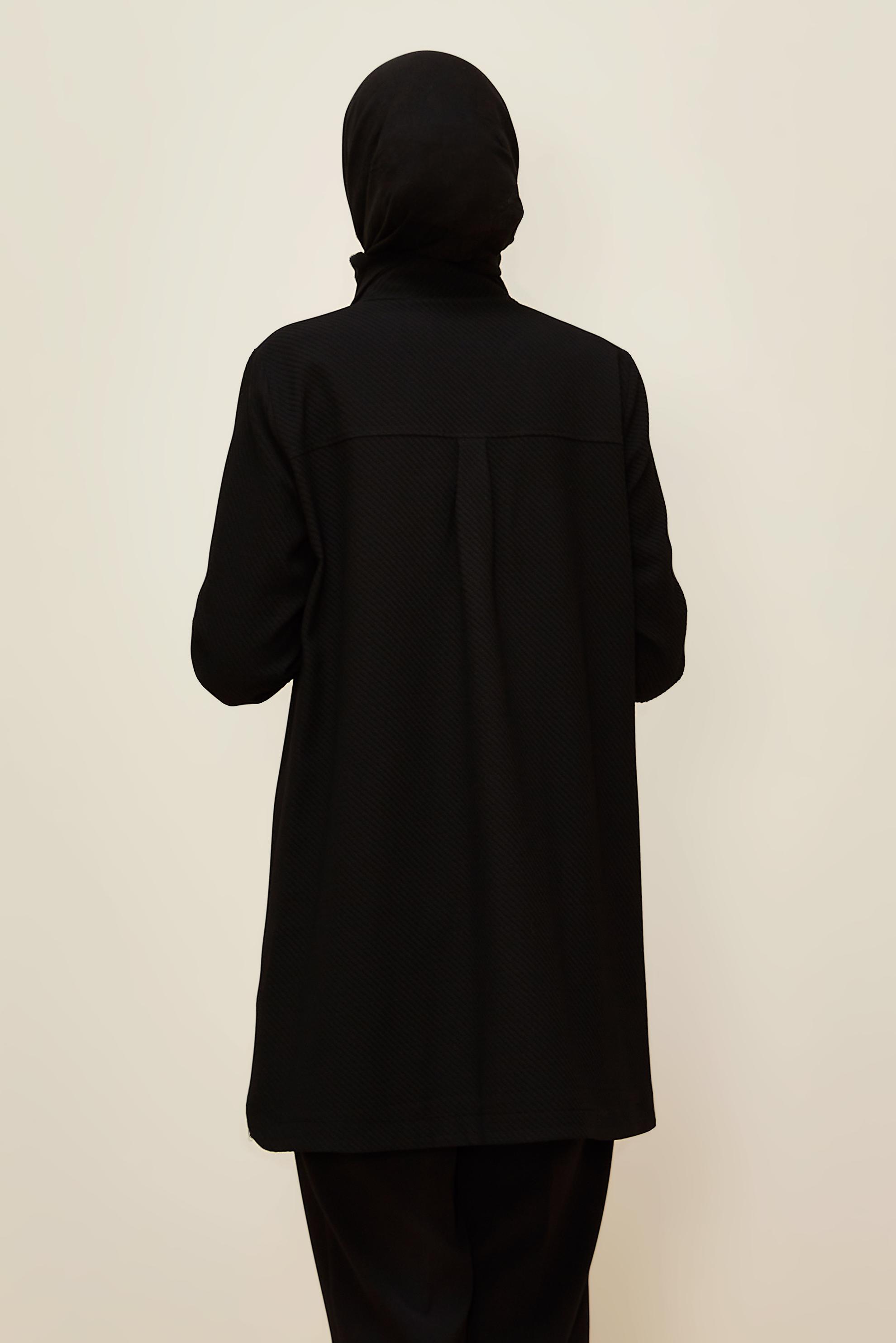 Tesettür giyim SİYAH 45987 17707 TUNİK 38-44 TEK 42