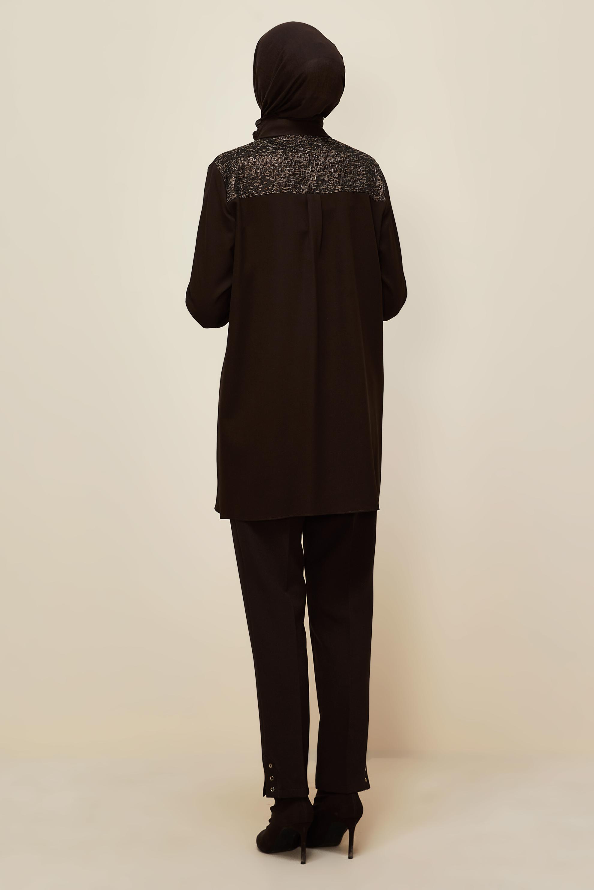 Hijab clothing BROWN 45993 43961 TUNİK 40-48 TEK 38