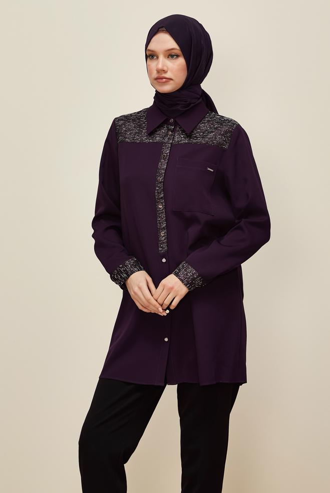 Tesettür giyim MÜRDÜM 45993 43961 TUNİK 40-48 TEK 38 - ALVİNA