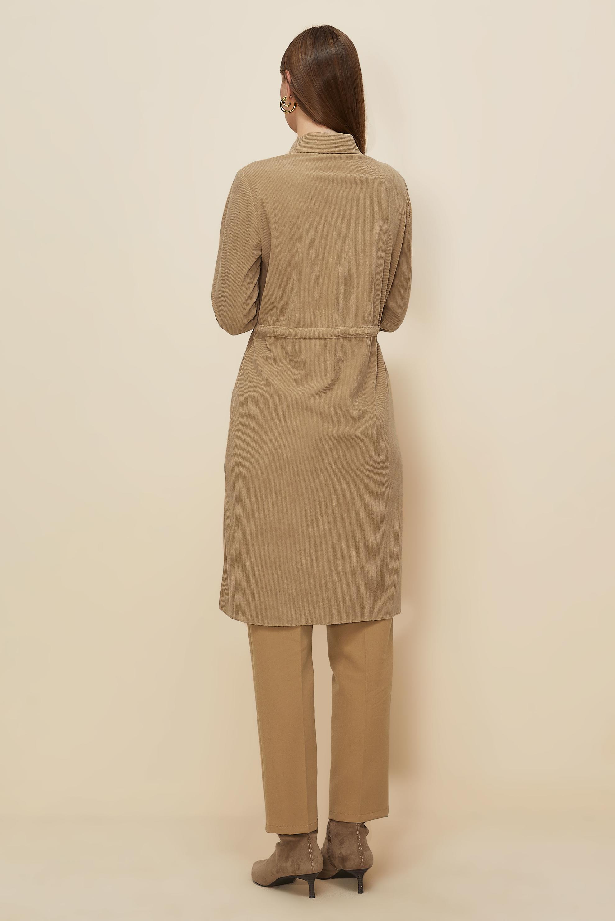 Tesettür giyim KAHVE 46007 8693 TUNİK 38-46 TEK40