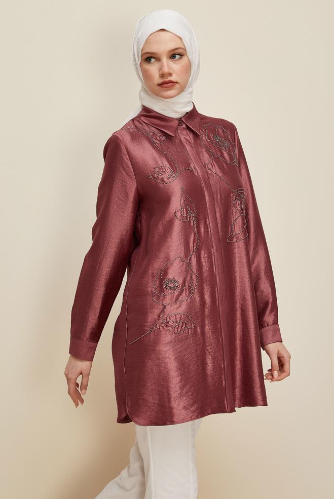 Hijab clothing ORANGE 46021 12502 TUNİK 40-48 TEK38 - ALVİNA