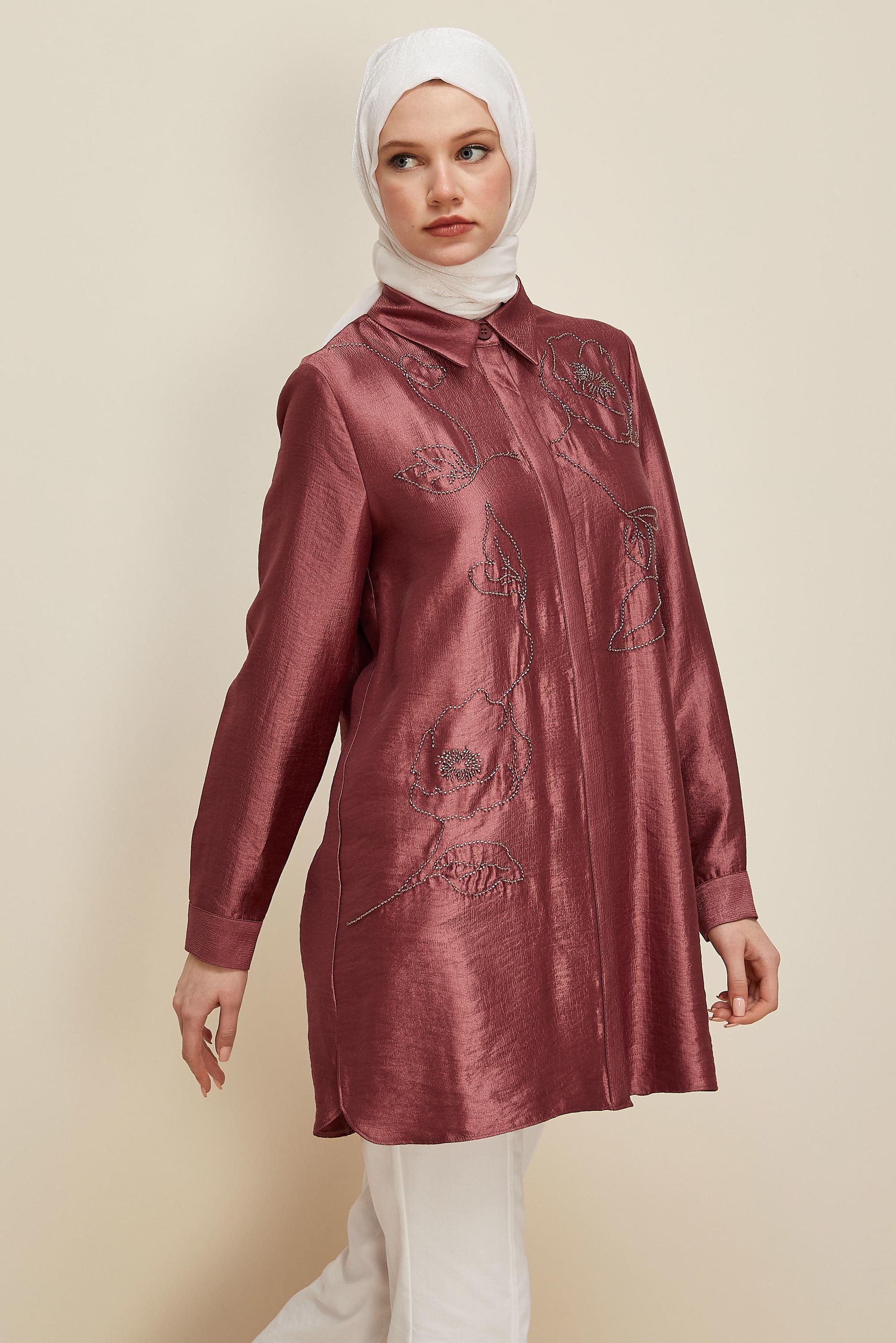 Hijab clothing ORANGE 46021 12502 TUNİK 40-48 TEK38