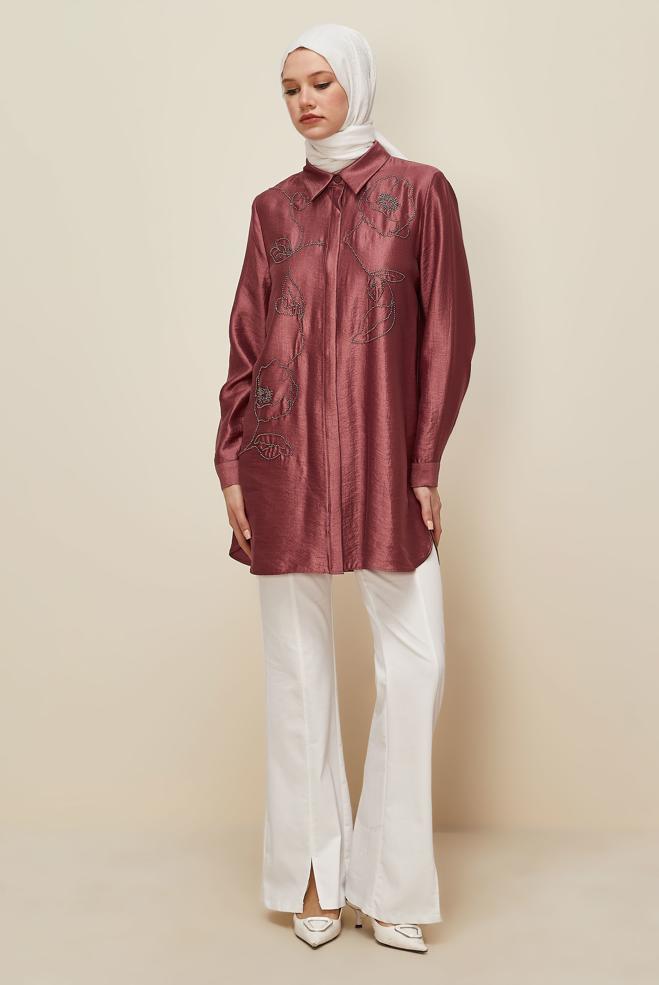 Hijab clothing ORANGE 46021 12502 TUNİK 40-48 TEK38 - ALVİNA