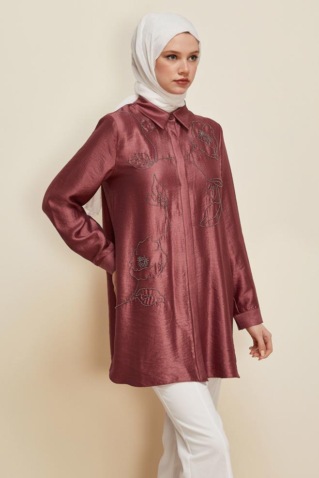 Hijab clothing ORANGE 46021 12502 TUNİK 40-48 TEK38 - ALVİNA