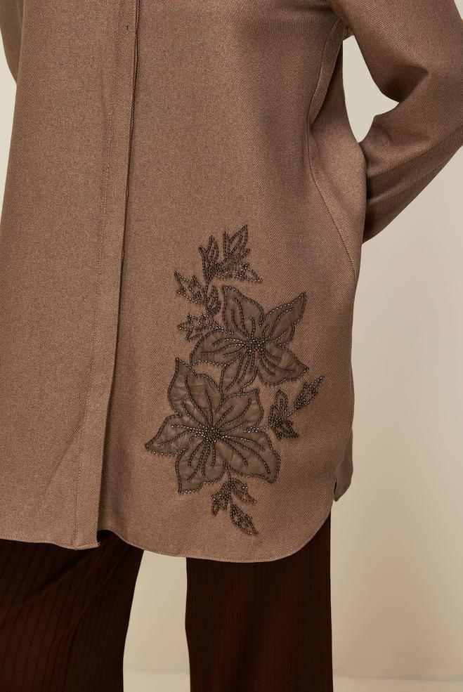 Hijab clothing TABA BEAD DETAILED TUNIC 46022 - ALVİNA