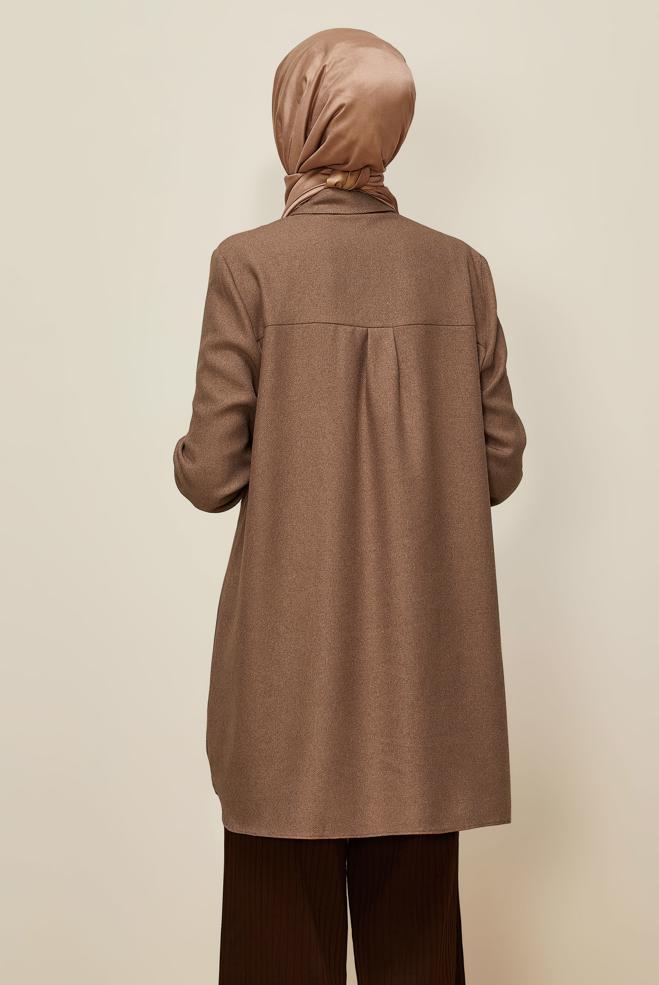 Hijab clothing TABA BEAD DETAILED TUNIC 46022 - ALVİNA