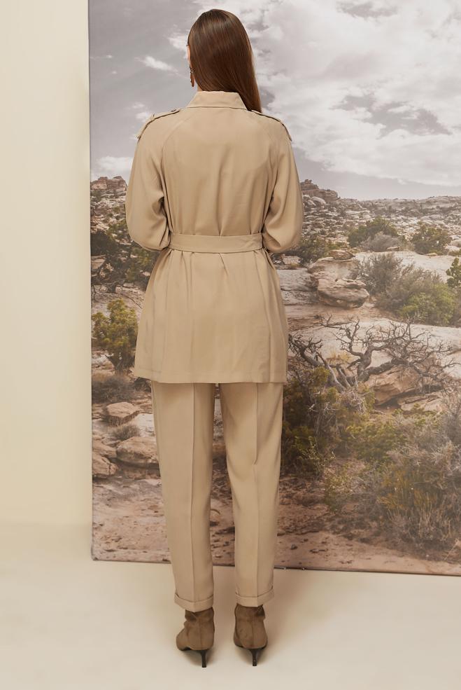 Tesettür giyim KAHVE 46028 ROLEX 421 TUNİK 38-44 TEK40 - ALVİNA