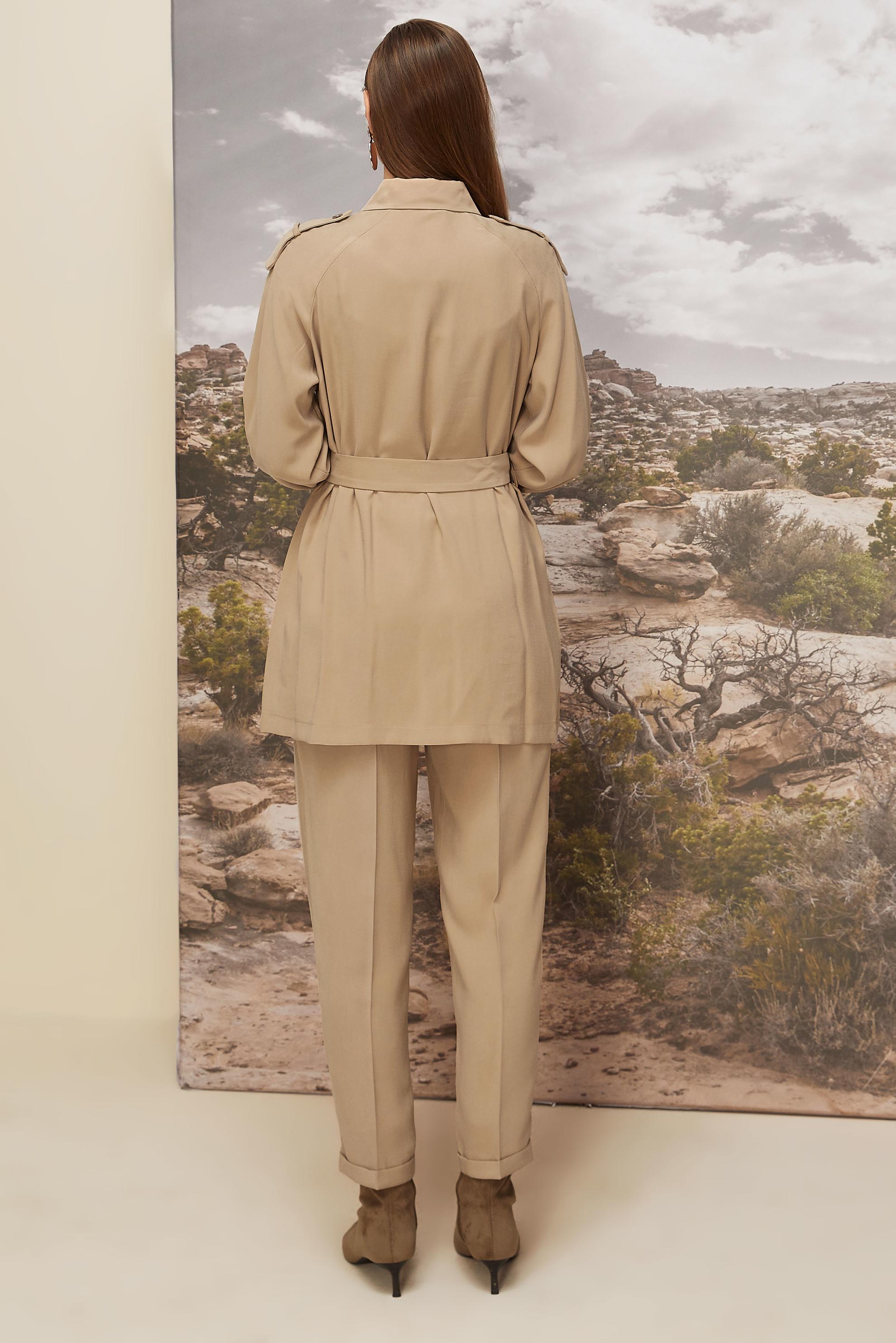 Tesettür giyim KAHVE 46028 ROLEX 421 TUNİK 38-44 TEK40