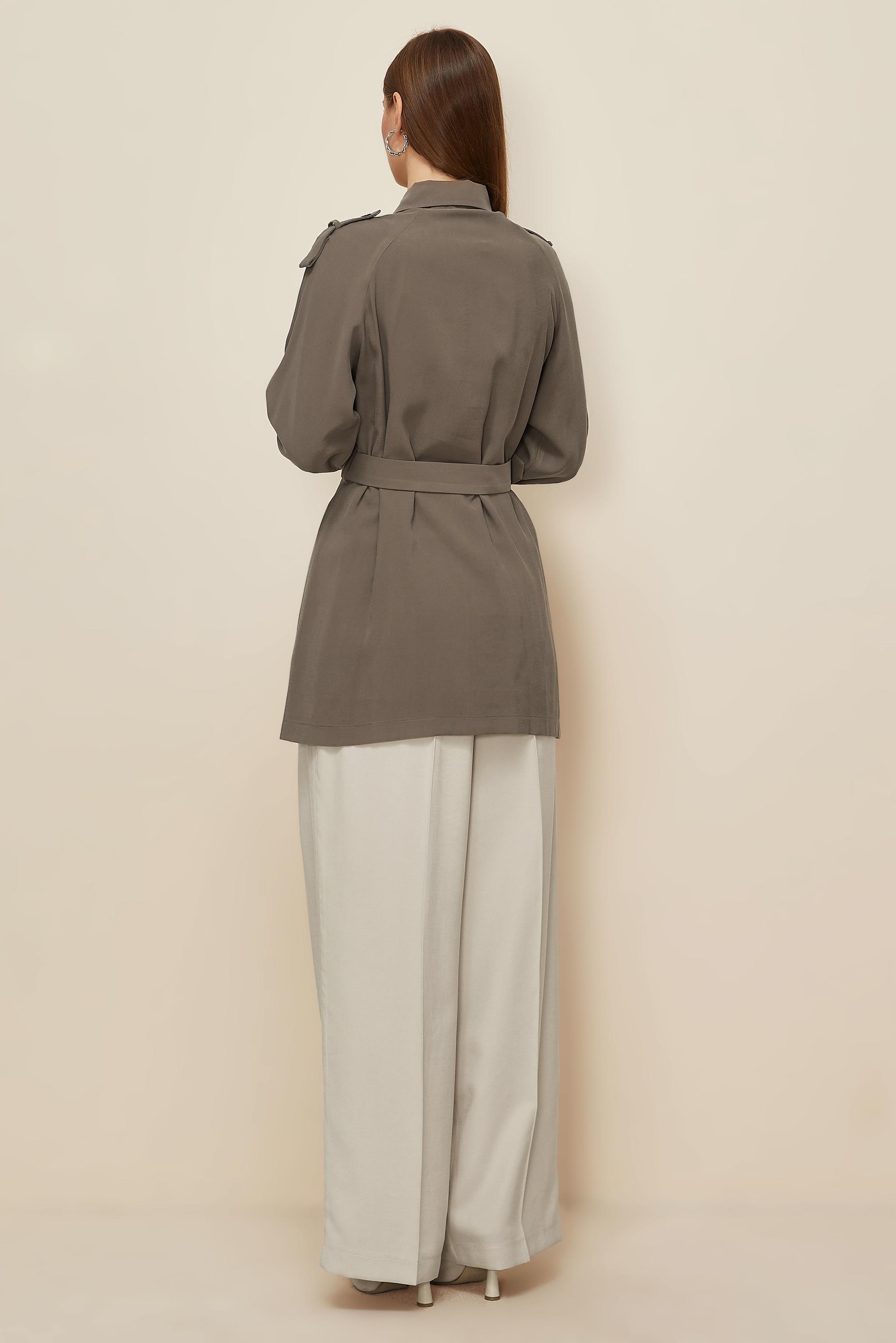 Tesettür giyim VİZON 46028 ROLEX 421 TUNİK 38-44 TEK40