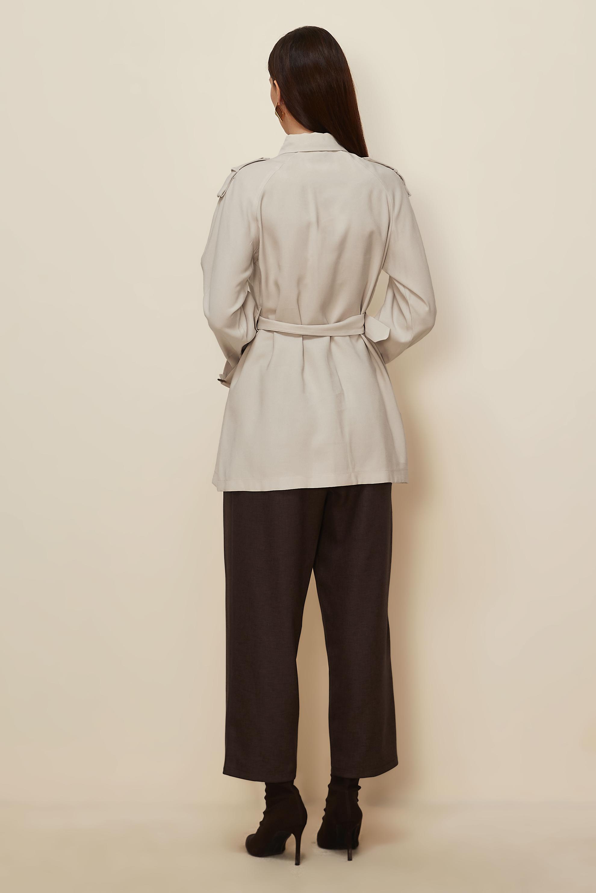 Hijab clothing BEIGE BELTED TUNIC 46028