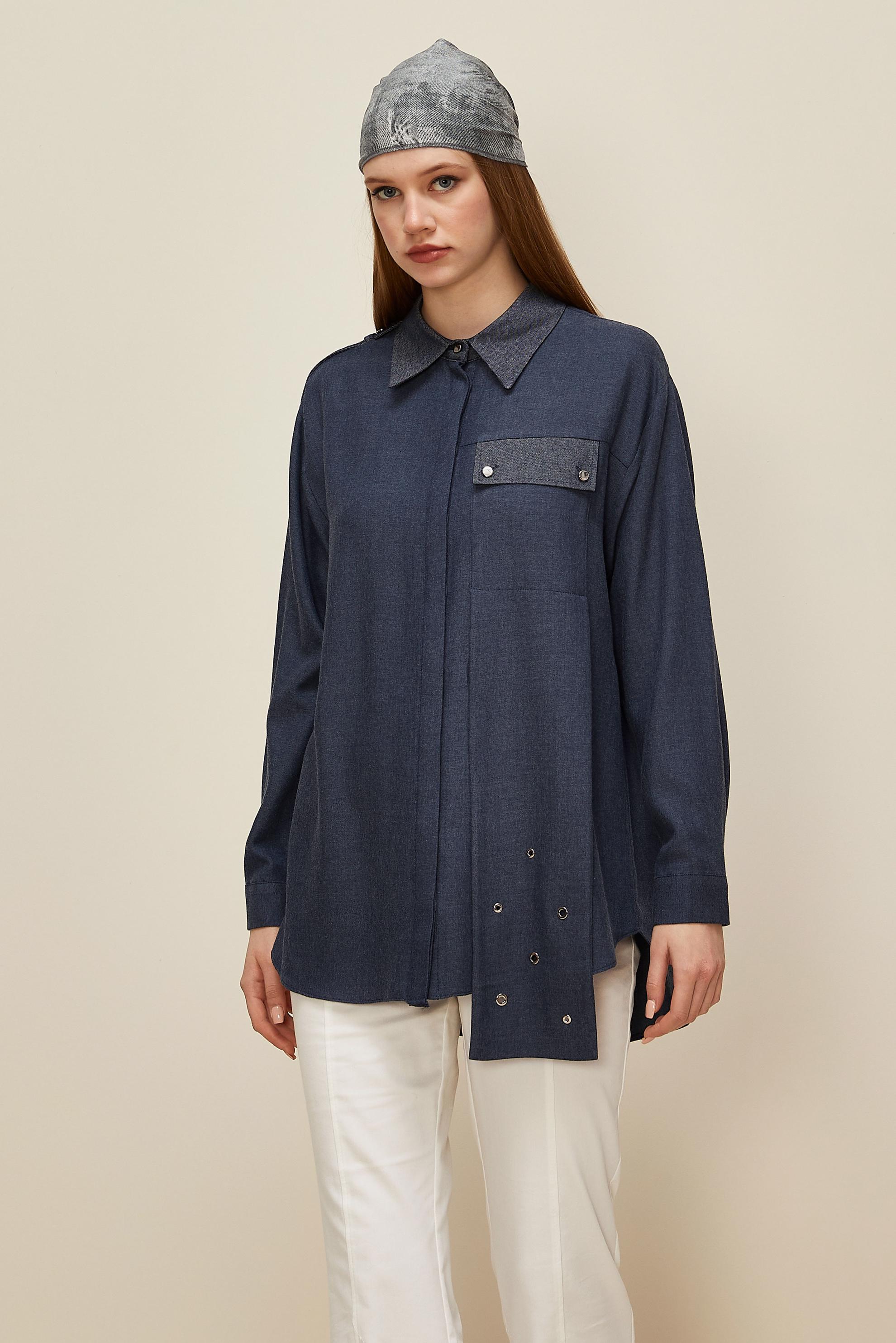 Vêtements hijab BLEU MARINE 46048 ARENDAL 70044 TUNİK 38-44 TEK40