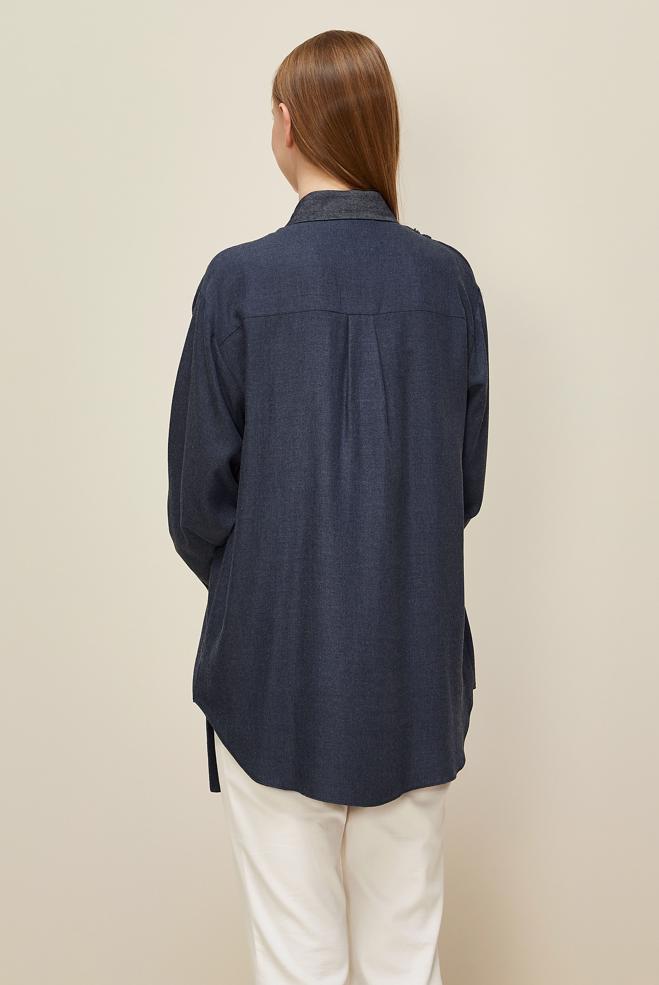 Tesettür giyim LACİVERT 46048 ARENDAL 70044 TUNİK 38-44 TEK40 - ALVİNA