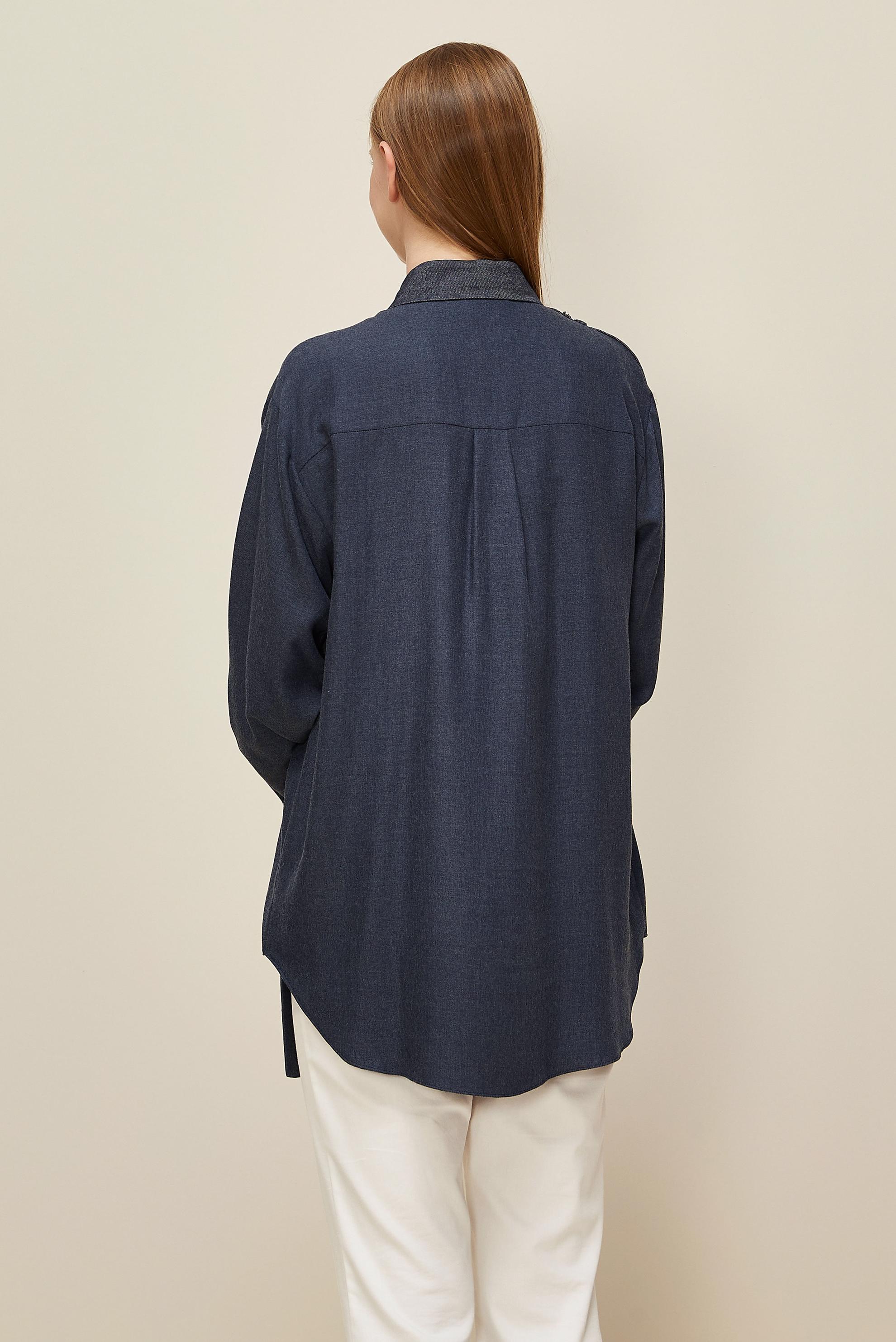 Vêtements hijab BLEU MARINE 46048 ARENDAL 70044 TUNİK 38-44 TEK40