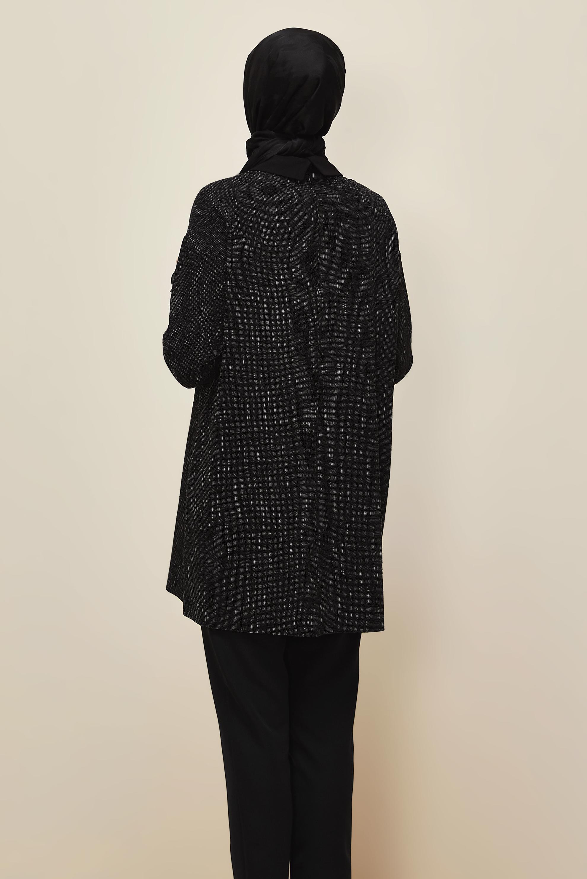 Hijab clothing BLACK 46051 9836 TUNİK 40-46 TEK 38