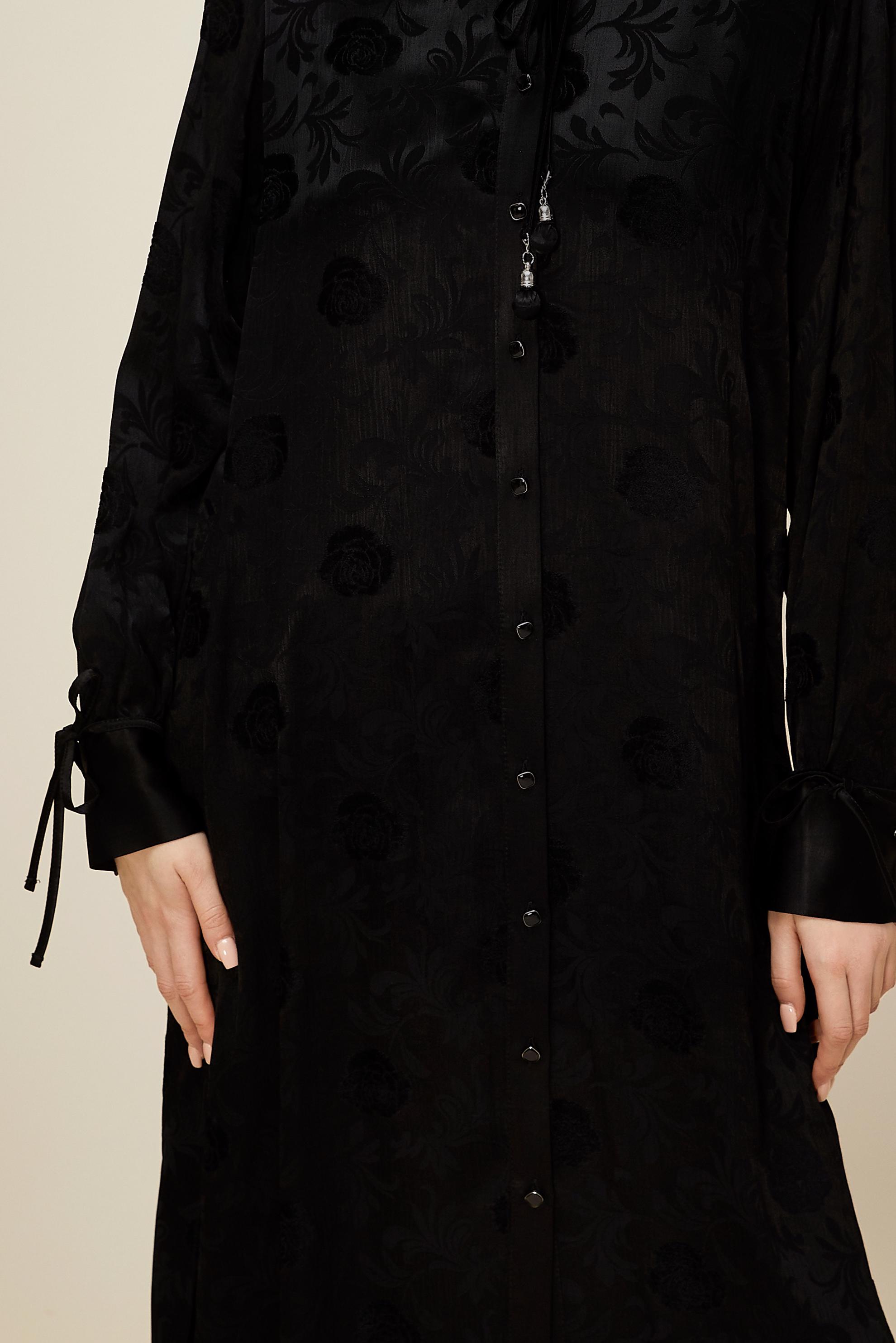 Hijab clothing BLACK SATIN TUNIC 46076