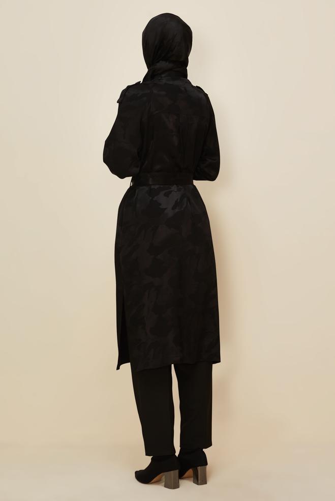 Tesettür giyim SİYAH 46078 9903 TUNİK 38-46 TEK42 - ALVİNA