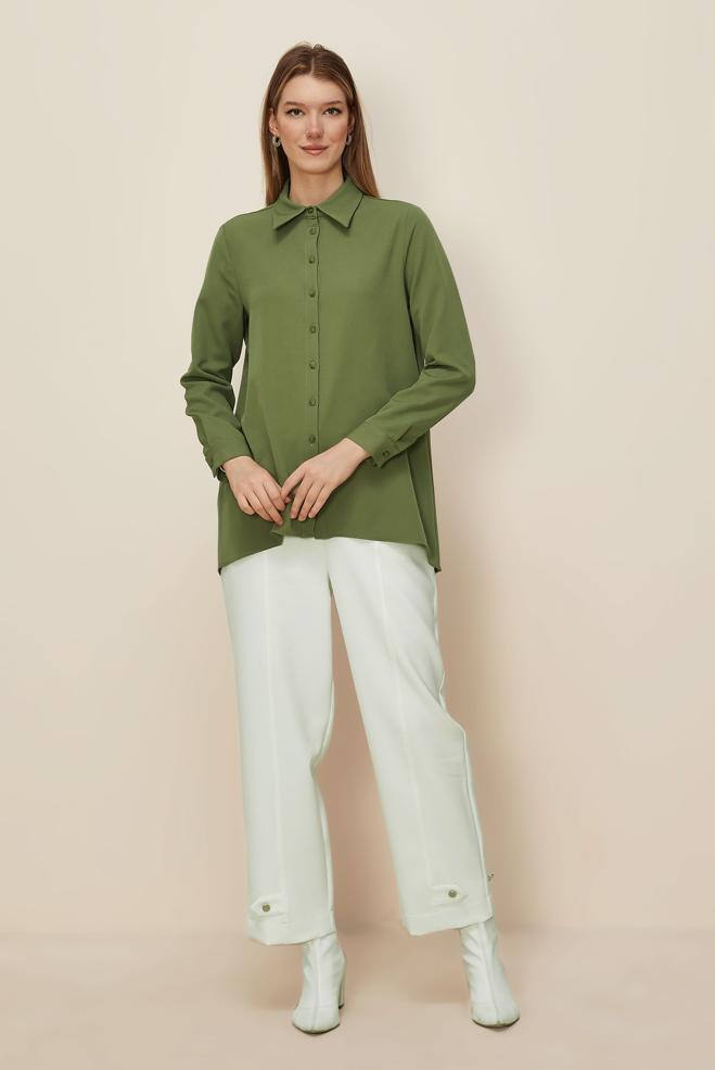 Tesettür giyim YEŞİL 46079 43961 TUNİK 38-44 - ALVİNA