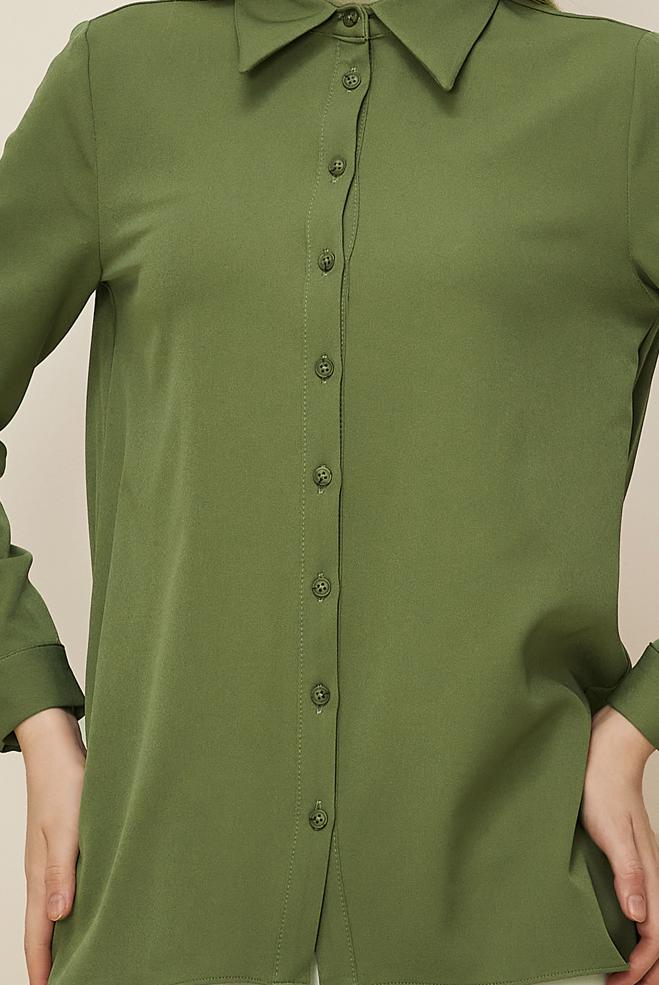 Tesettür giyim YEŞİL 46079 43961 TUNİK 38-44 - ALVİNA