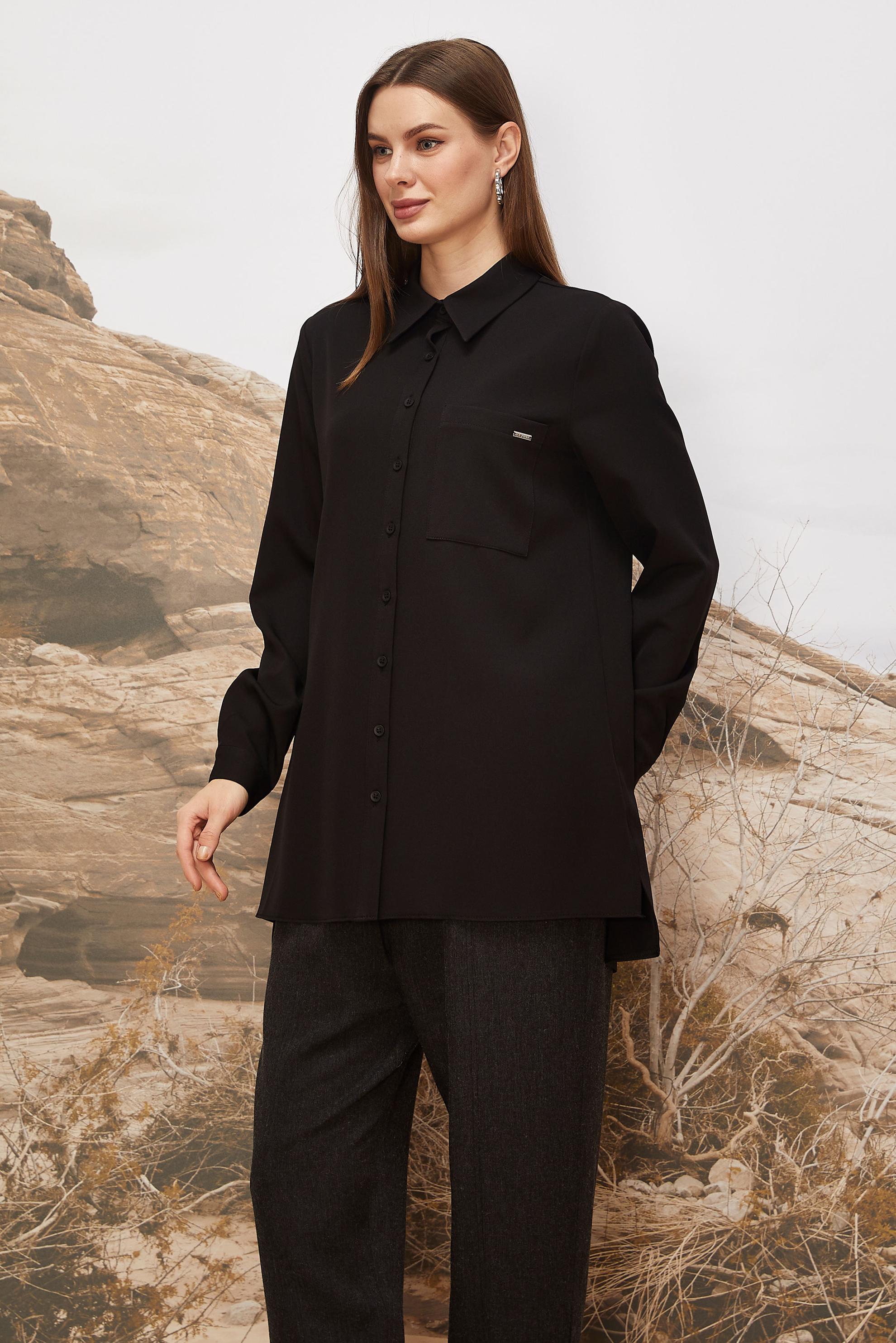 Tesettür giyim SİYAH 46080 43961 TUNİK 38-46 TEK 42