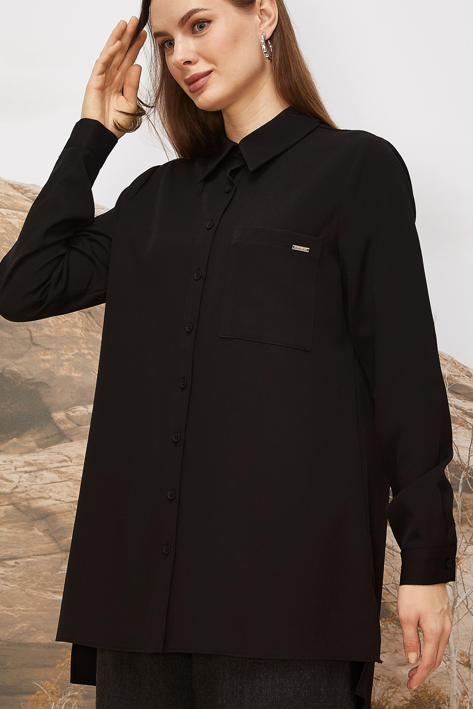 Tesettür giyim SİYAH 46080 43961 TUNİK 38-46 TEK 42