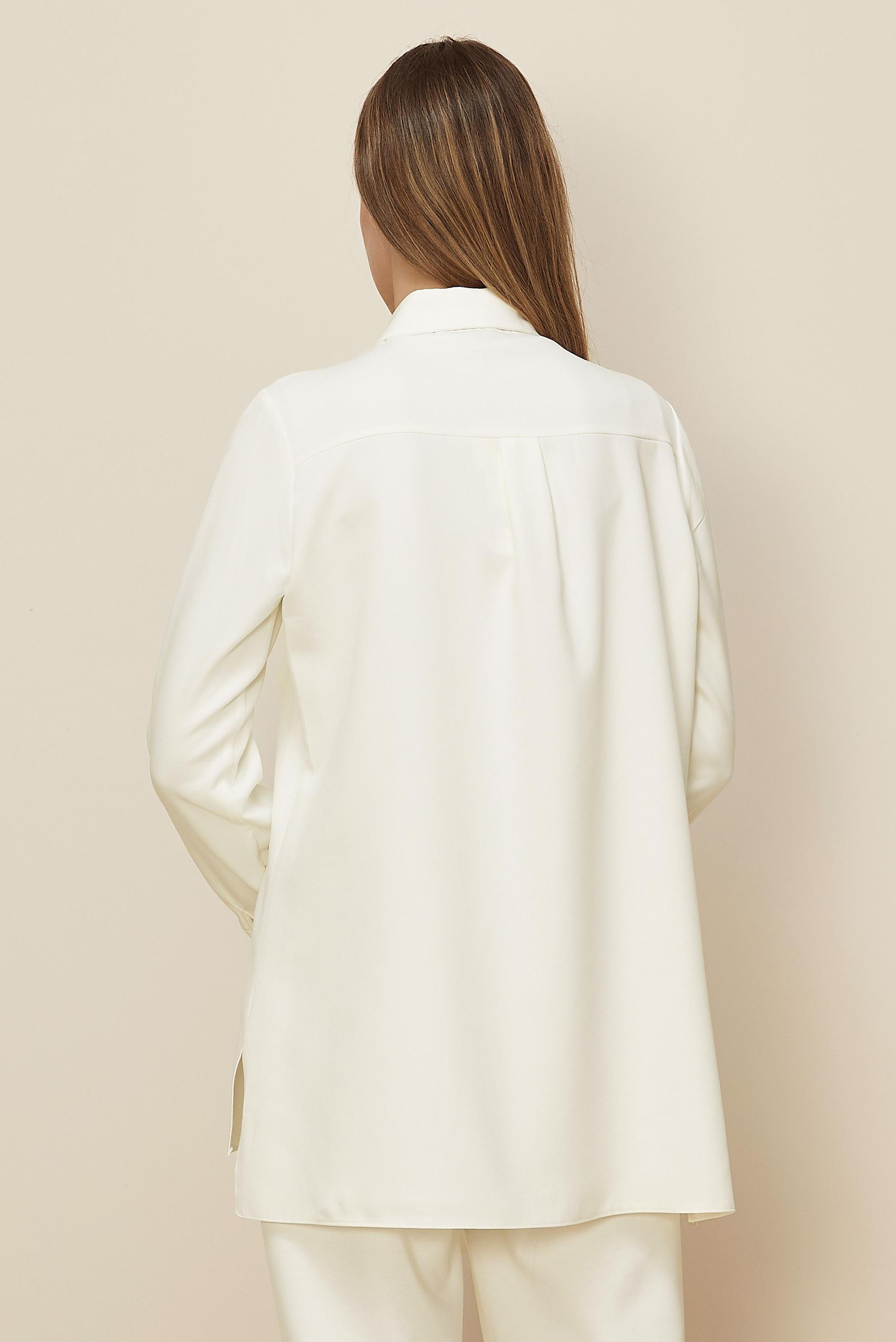 Tesettür giyim BEYAZ GÖMLEK TUNİK 46080