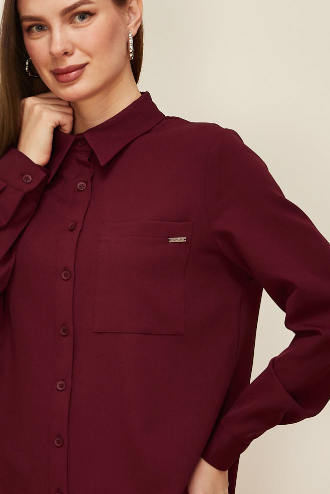 Tesettür giyim BORDO 46080 43961 TUNİK 38-46 TEK 42 - ALVİNA