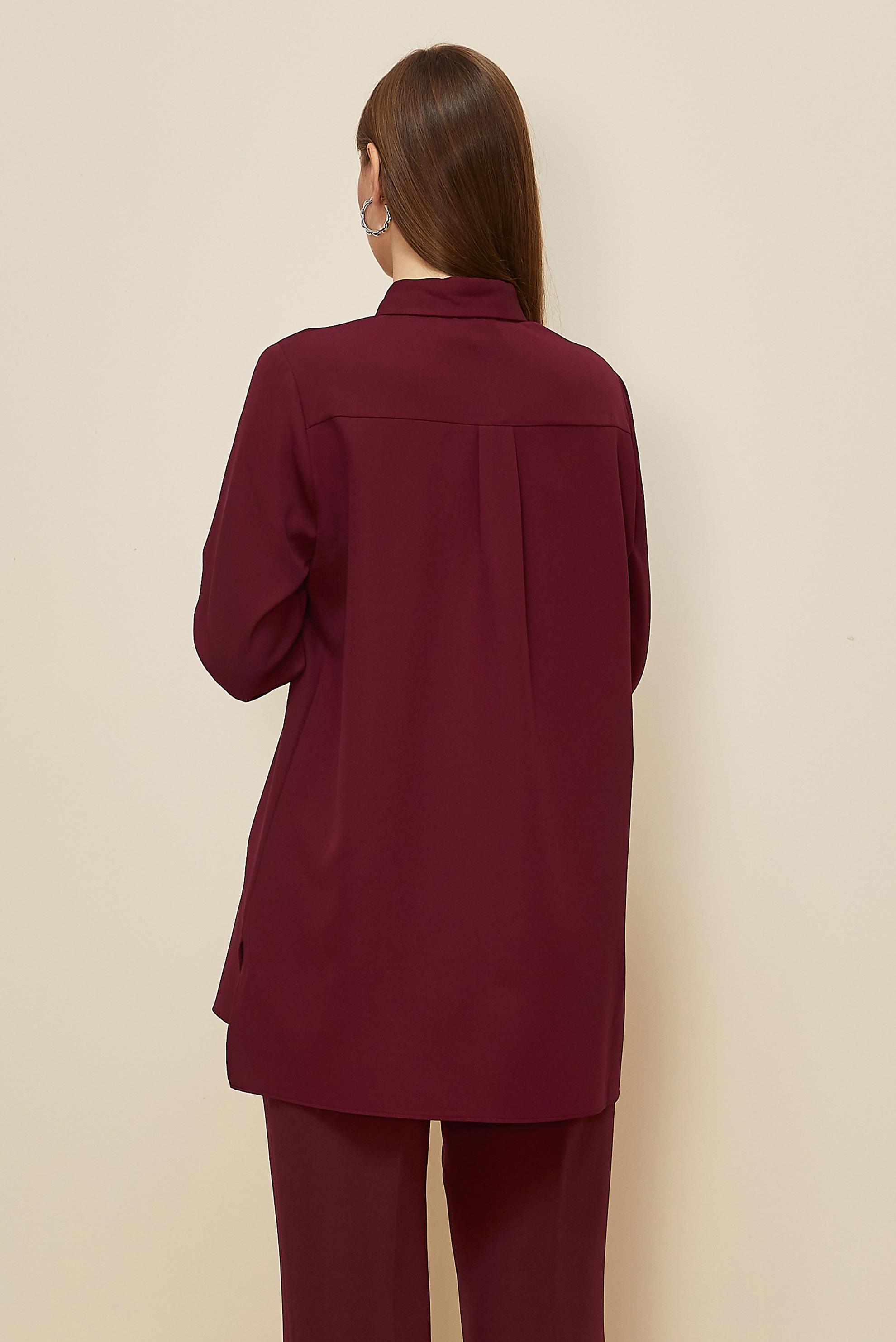 Tesettür giyim BORDO 46080 43961 TUNİK 38-46 TEK 42