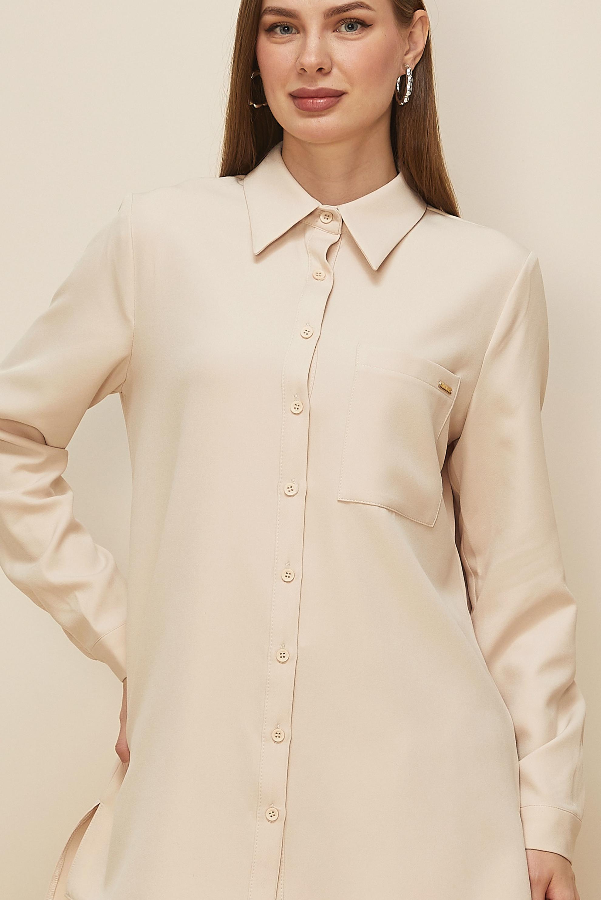 Tesettür giyim EKRU 46080 43961 TUNİK 38-46 TEK 42