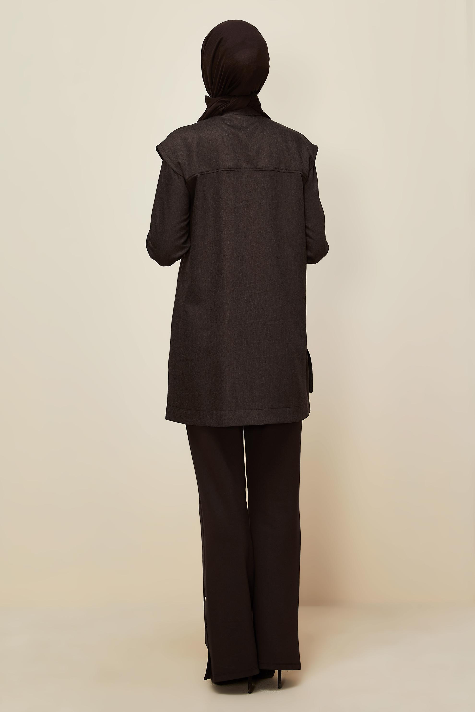 Hijab clothing BROWN 46090 12542 TUNİK 38-44 TEK 40