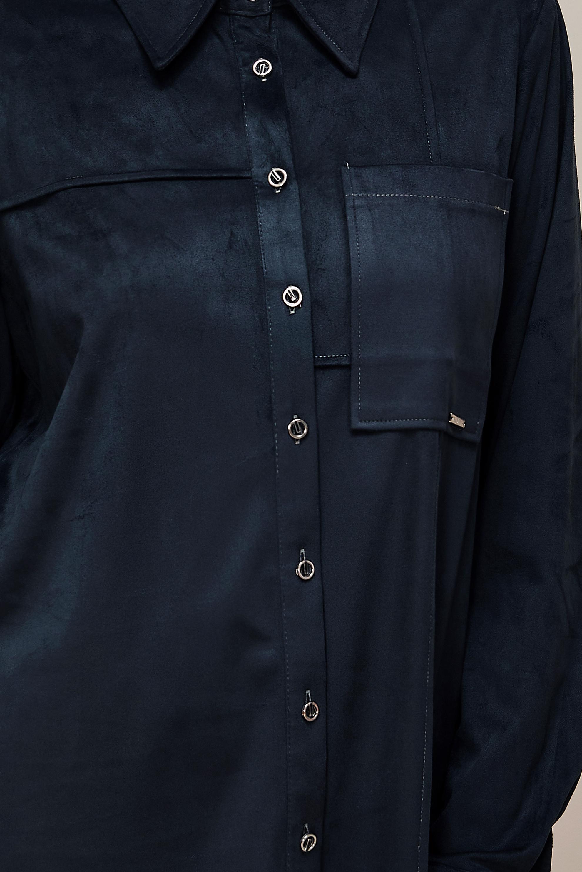 Tesettür giyim LACİVERT SÜET TUNİK 46131