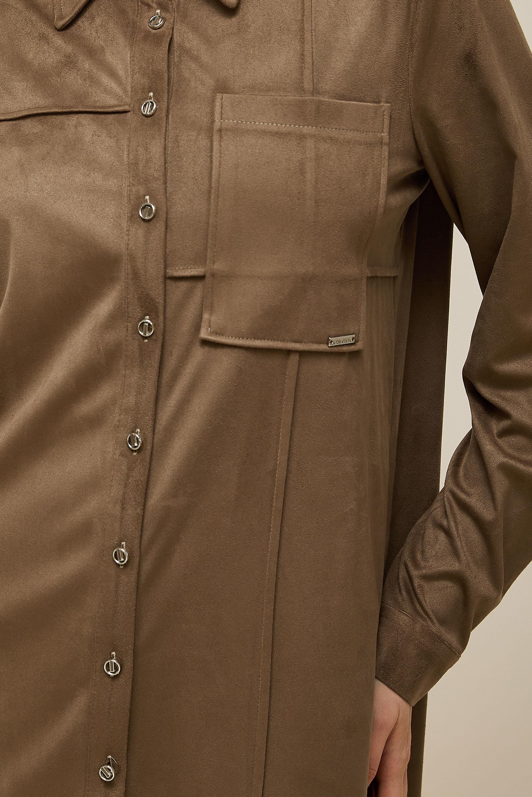 Tesettür giyim VİZON SÜET TUNİK 46131