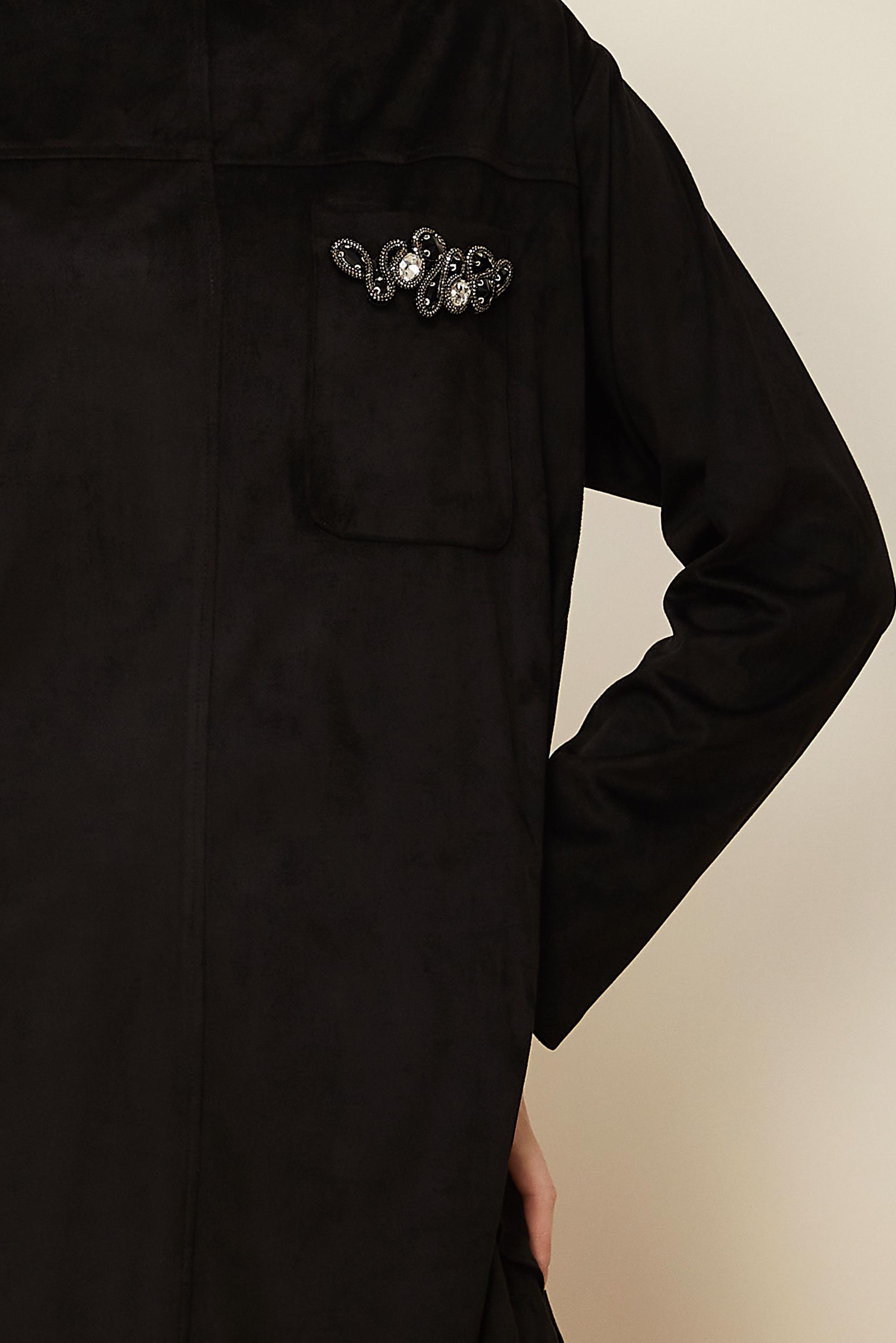 Hijab clothing BLACK SUEDE TUNIC 46136