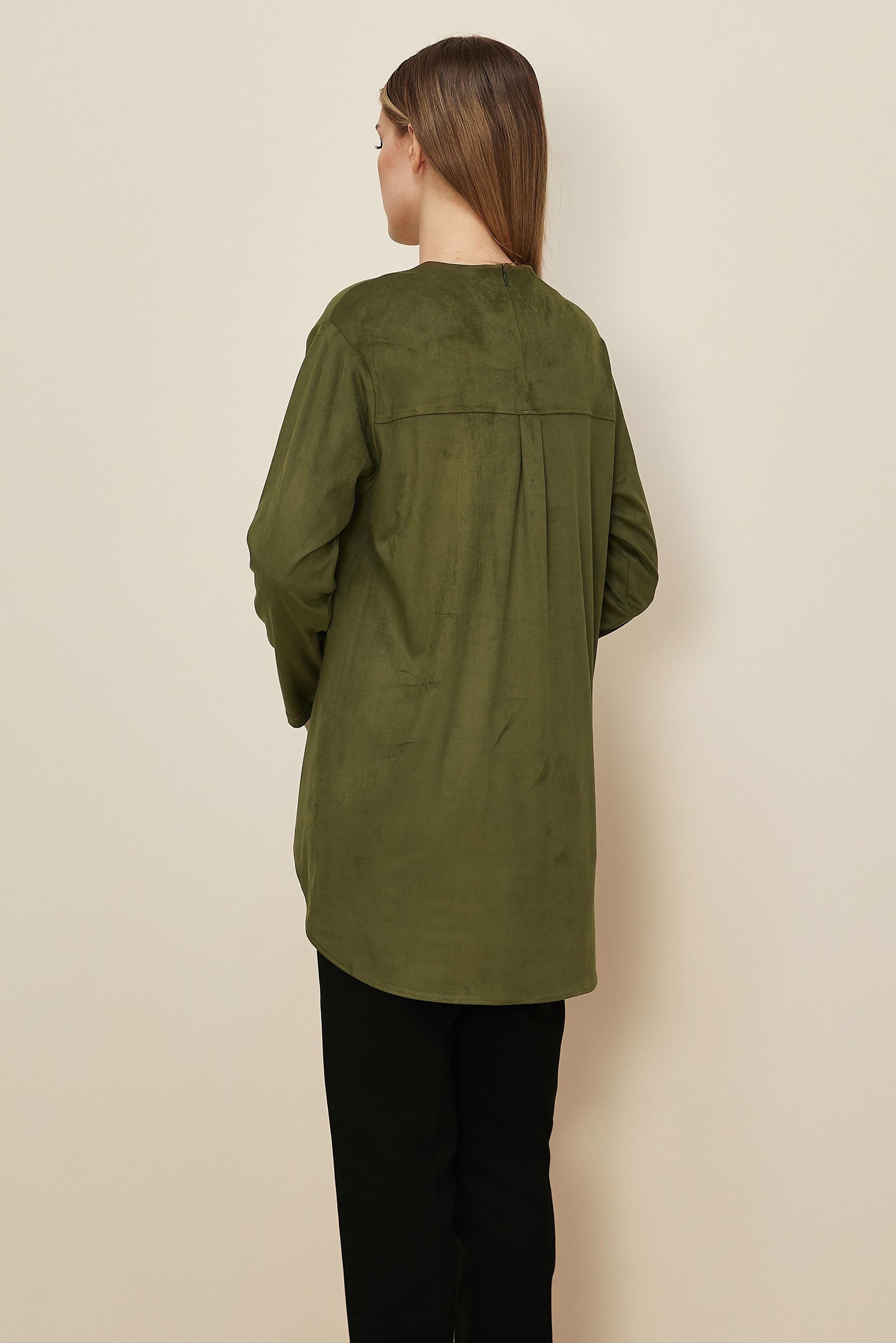Hijab clothing KHAKI SUEDE TUNIC 46136