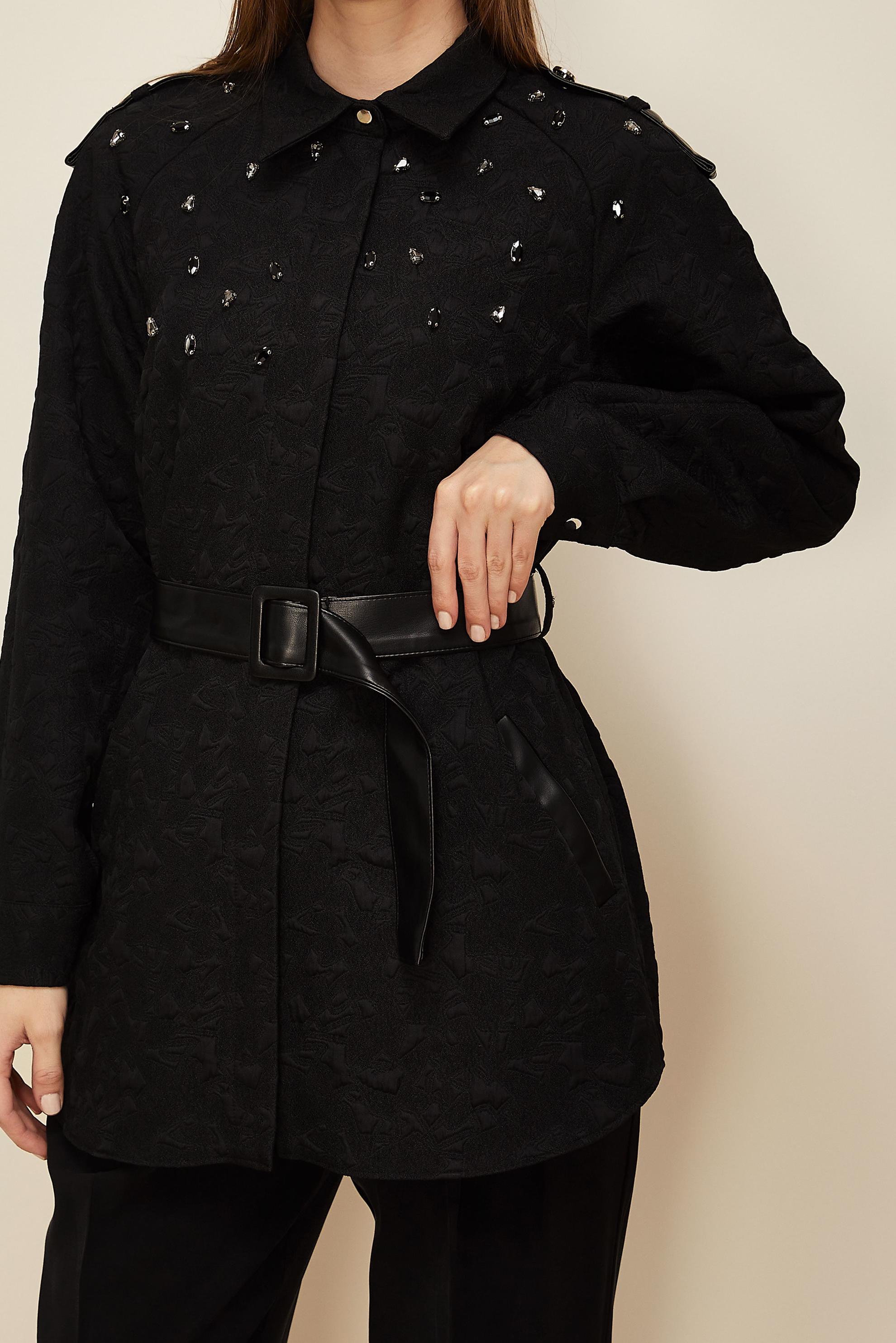 Hijab clothing BLACK 46138 9798 TUNİK 38-44 TEK40