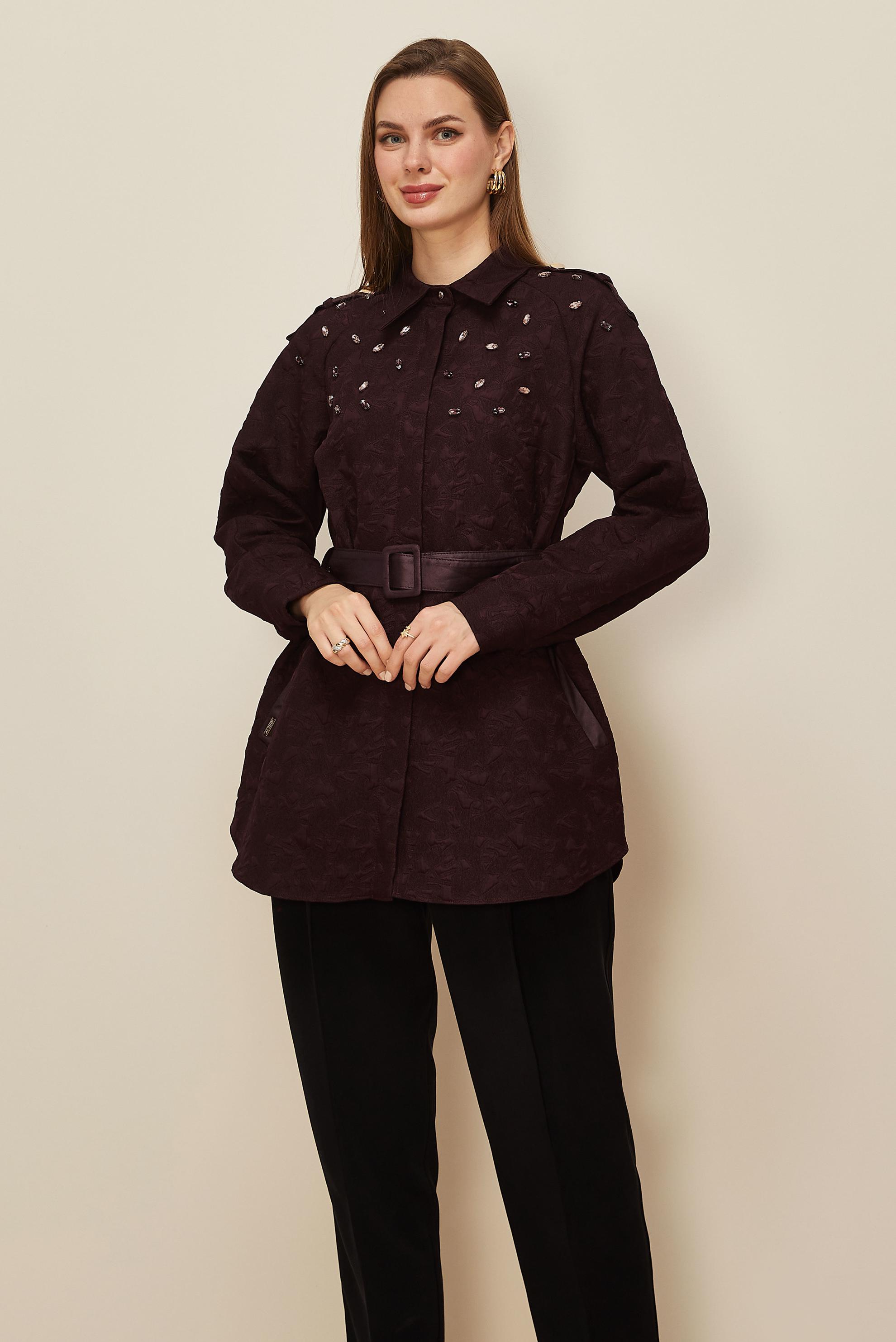 Hijab clothing CLARET RED 46138 9798 TUNİK 38-44 TEK40