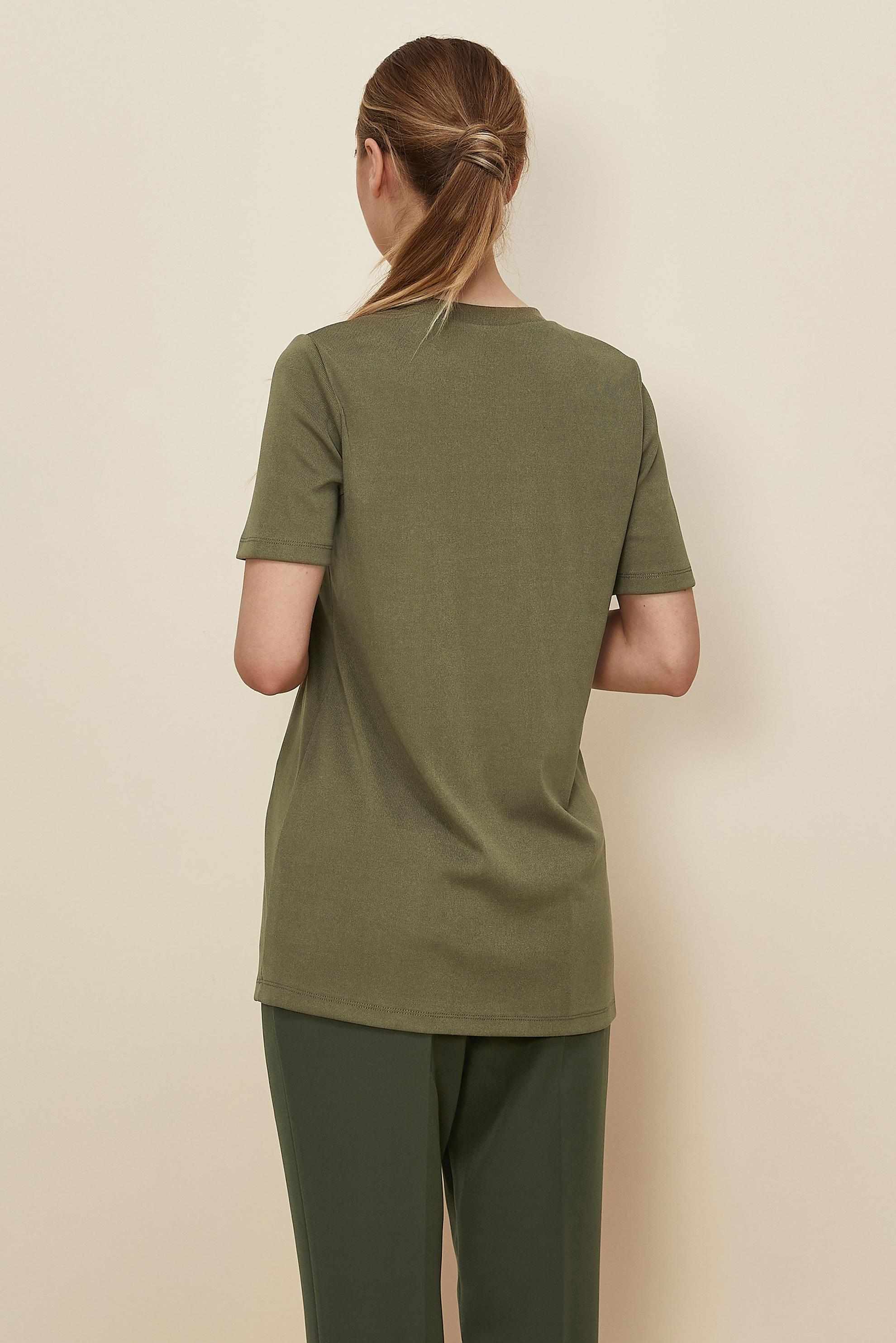 Tesettür giyim HAKİ KISA KOLLU TUNİK 46146