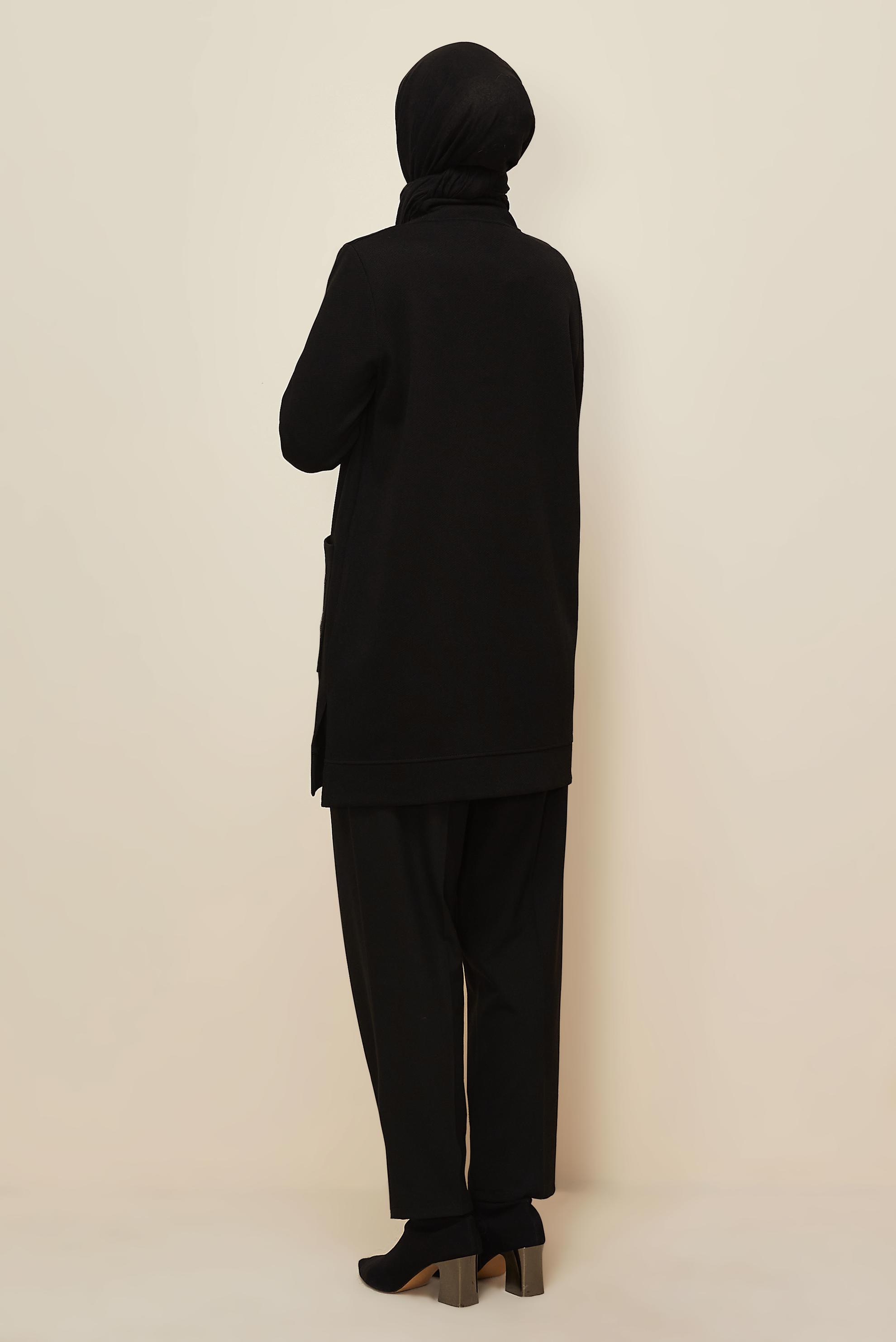 Hijab clothing BLACK TRACKSUIT TUNIC 46155