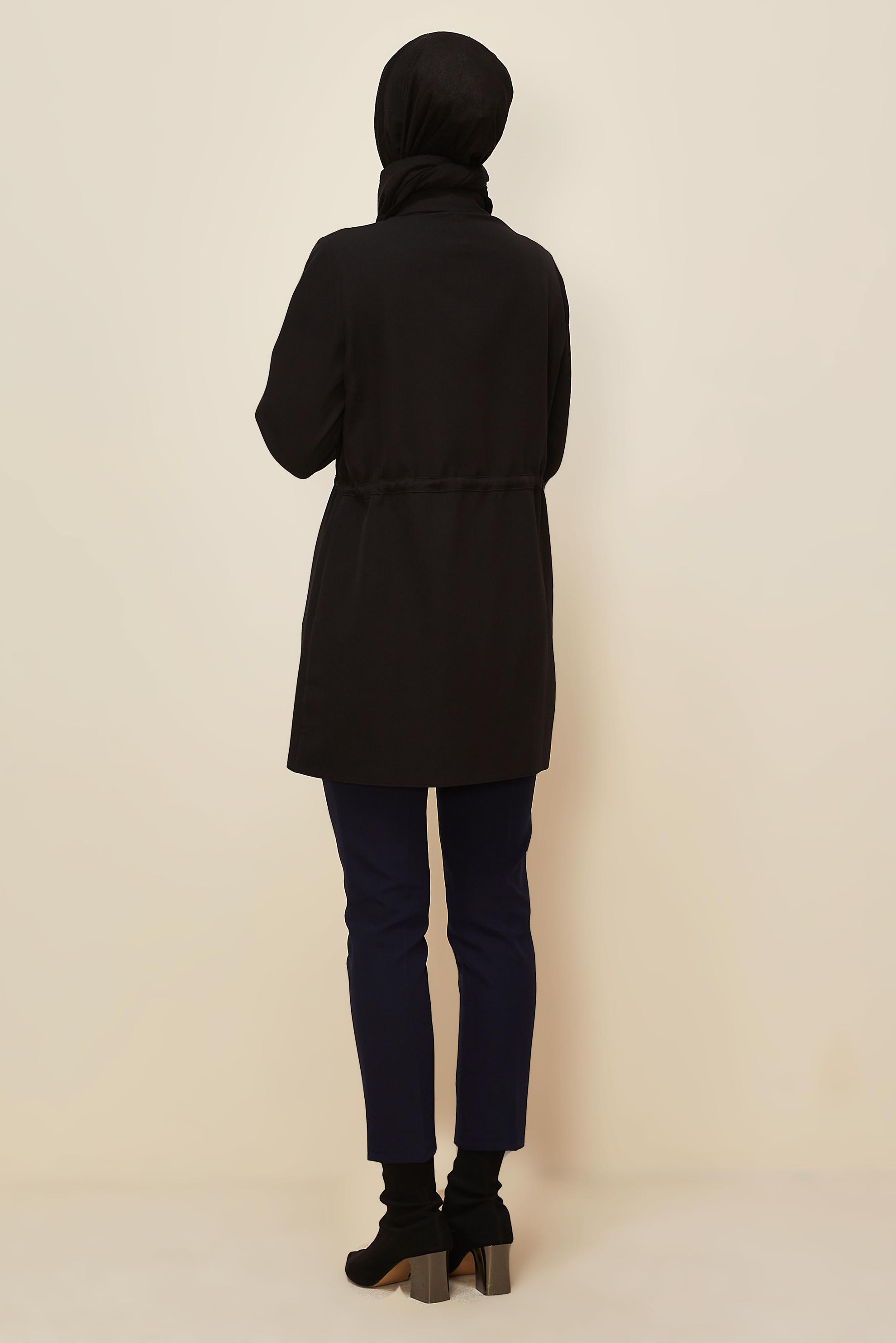 Hijab clothing BLACK SHIRT COLLAR TUNIC 46161