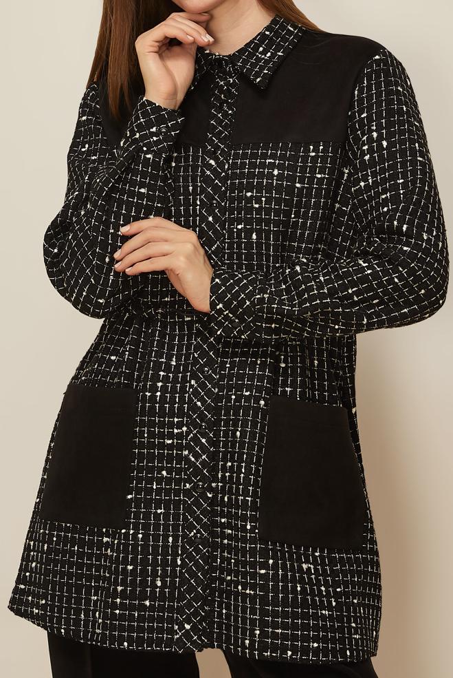 Hijab clothing BLACK 46175 NO:92 TUNİK 38-44 TEK 40 - ALVİNA