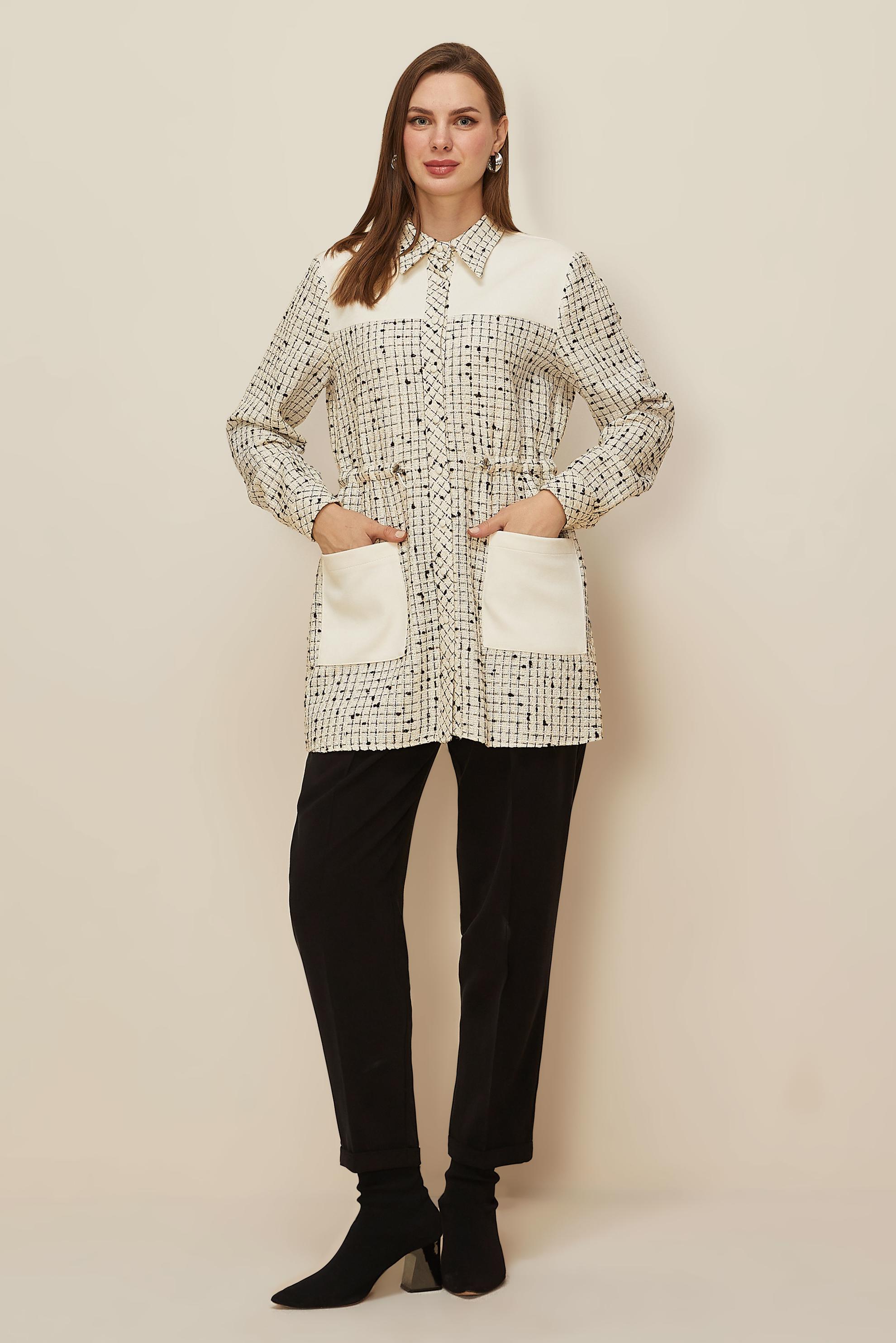 Hijab clothing BEIGE 46175 NO:92 TUNİK 38-44 TEK 40