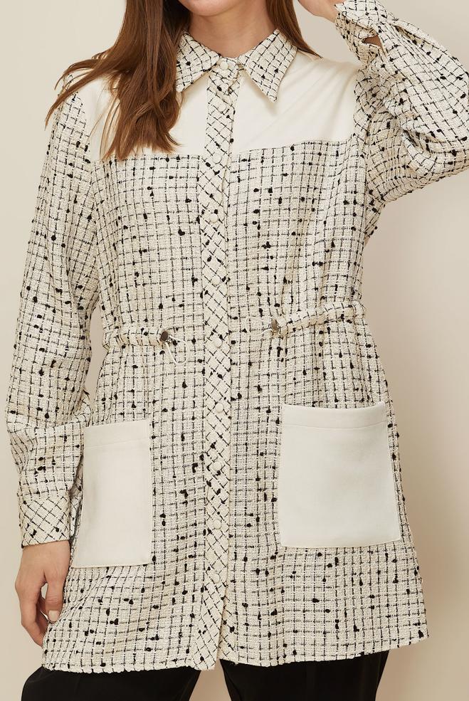 Hijab clothing BEIGE 46175 NO:92 TUNİK 38-44 TEK 40 - ALVİNA