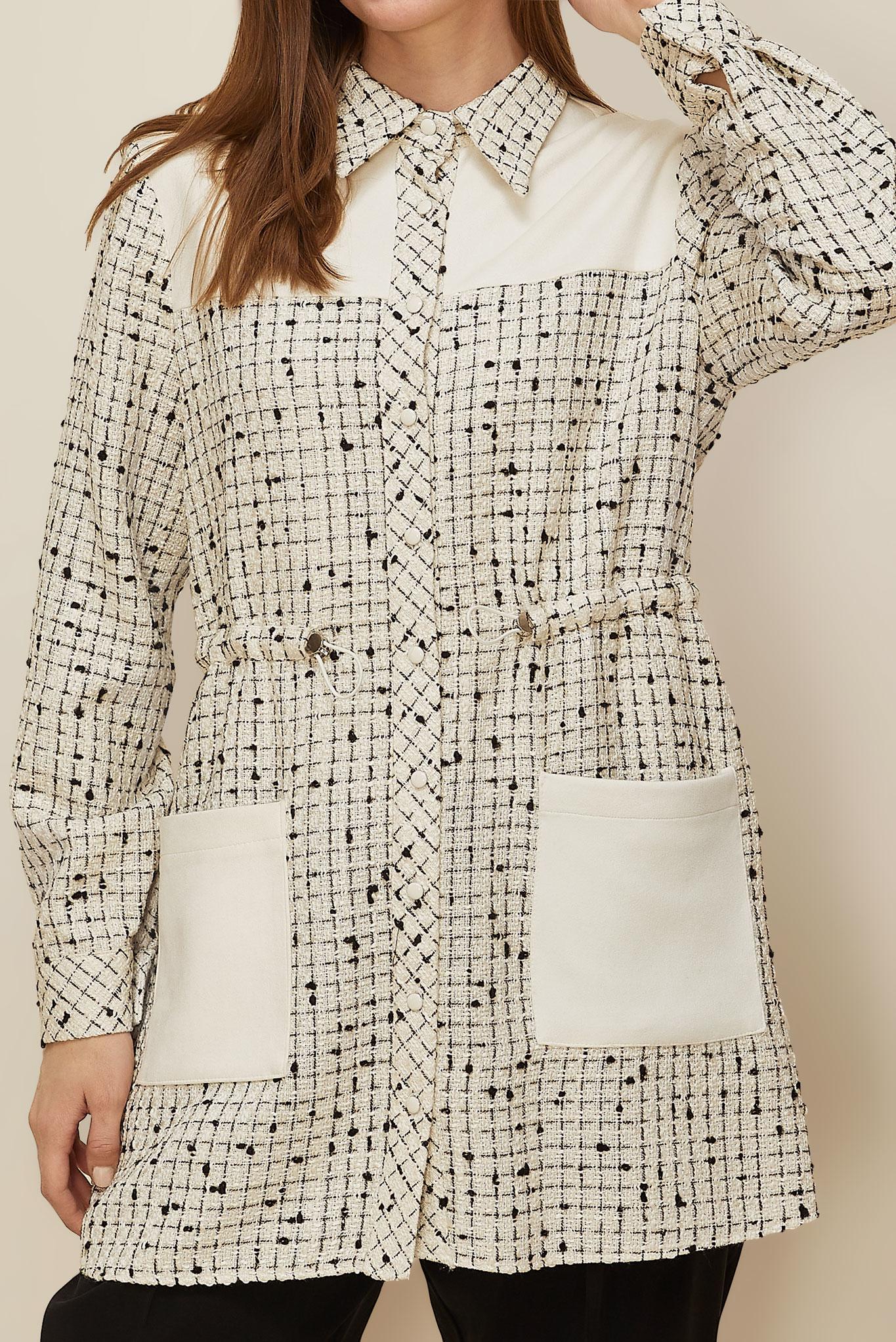 Hijab clothing BEIGE 46175 NO:92 TUNİK 38-44 TEK 40