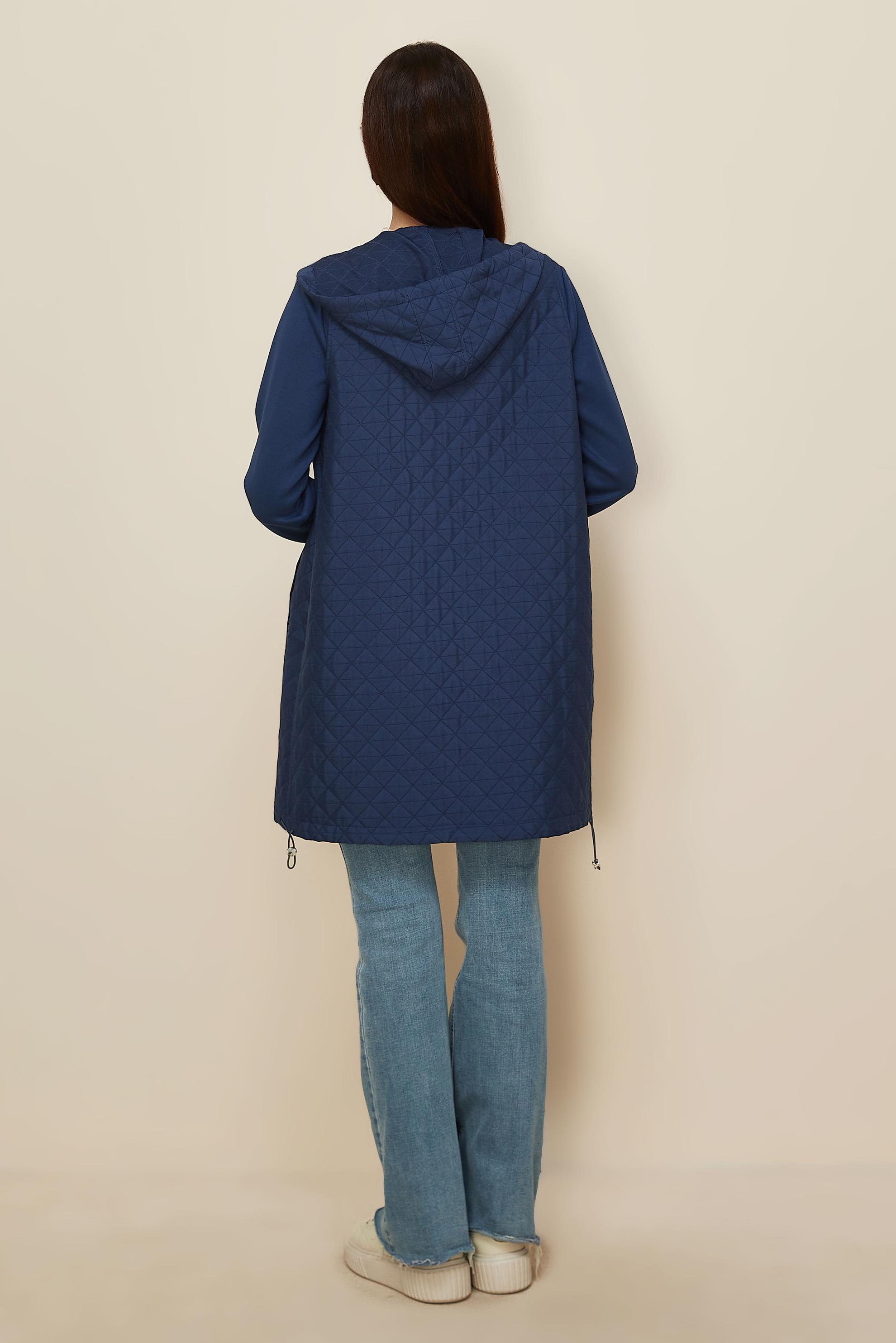 Hijab clothing NAVY BLUE QUILTED VEST WITH TUNIC 46197