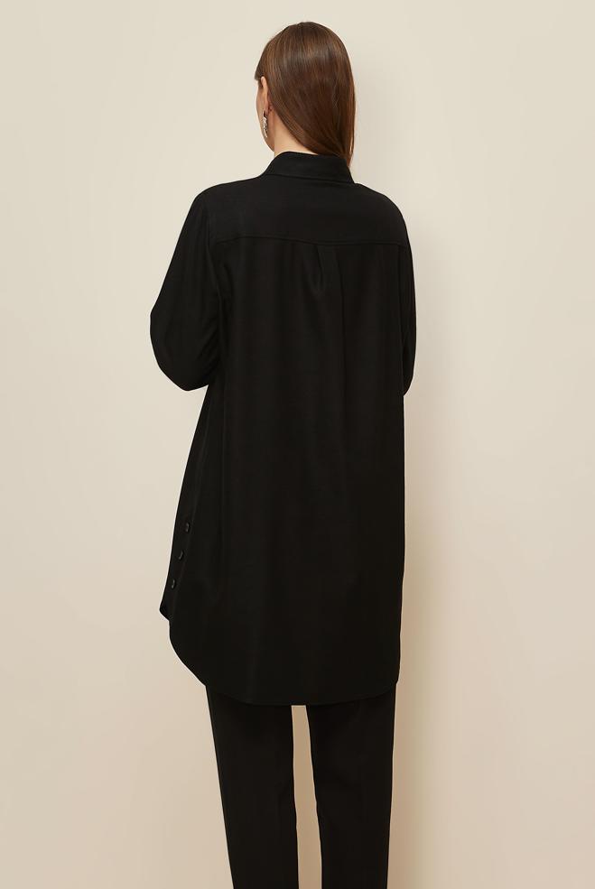 Tesettür giyim SİYAH 46215 17235 TUNİK 40-48 TEK 38 - ALVİNA